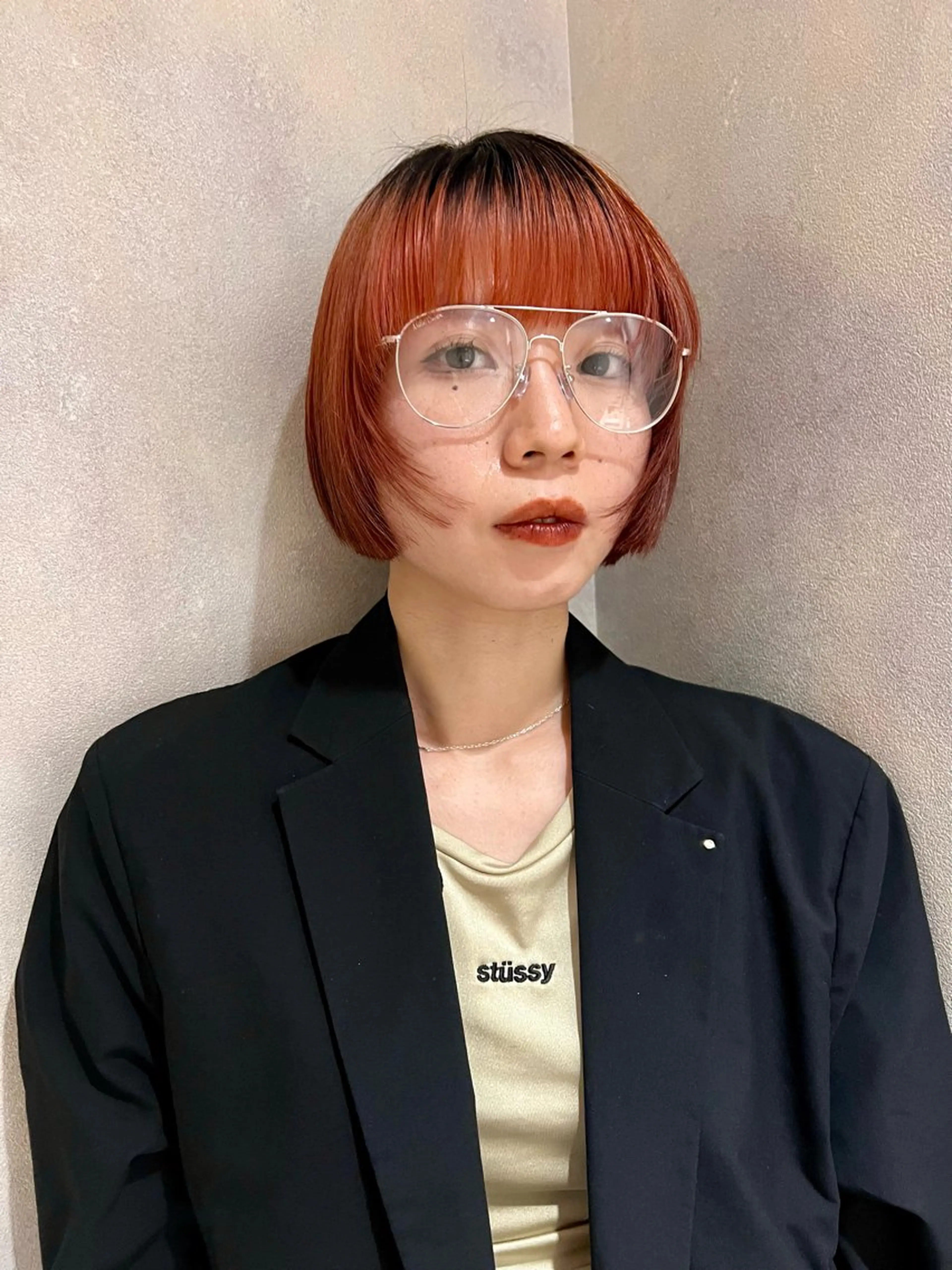 ミディアム カラー 横浜/ブリーチ/ ダブルカラー/RINのヘアスタイル