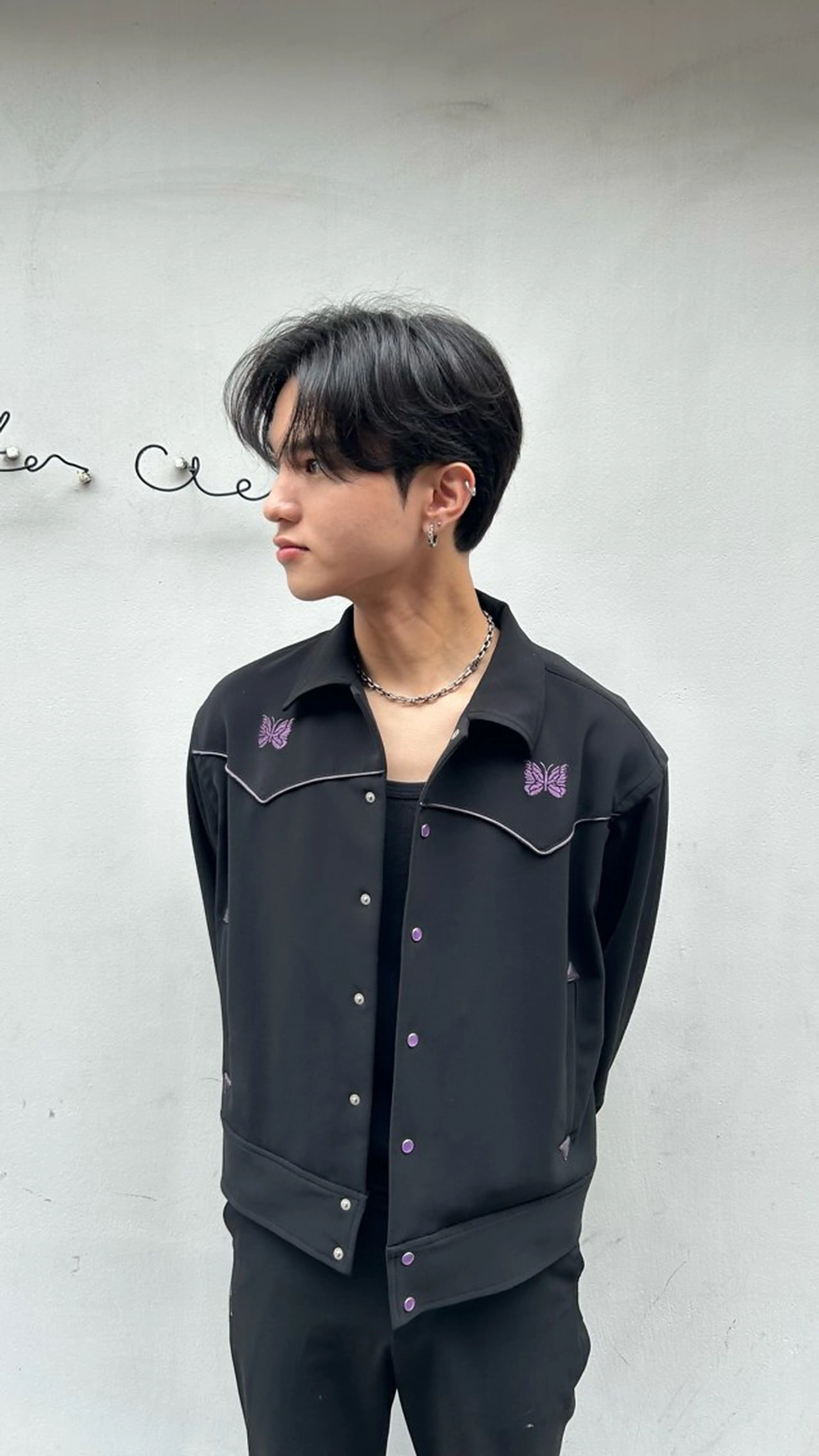 メンズ ダウンパーマ カルマパーマ メンズパーマ 隈元 光のヘアスタイル