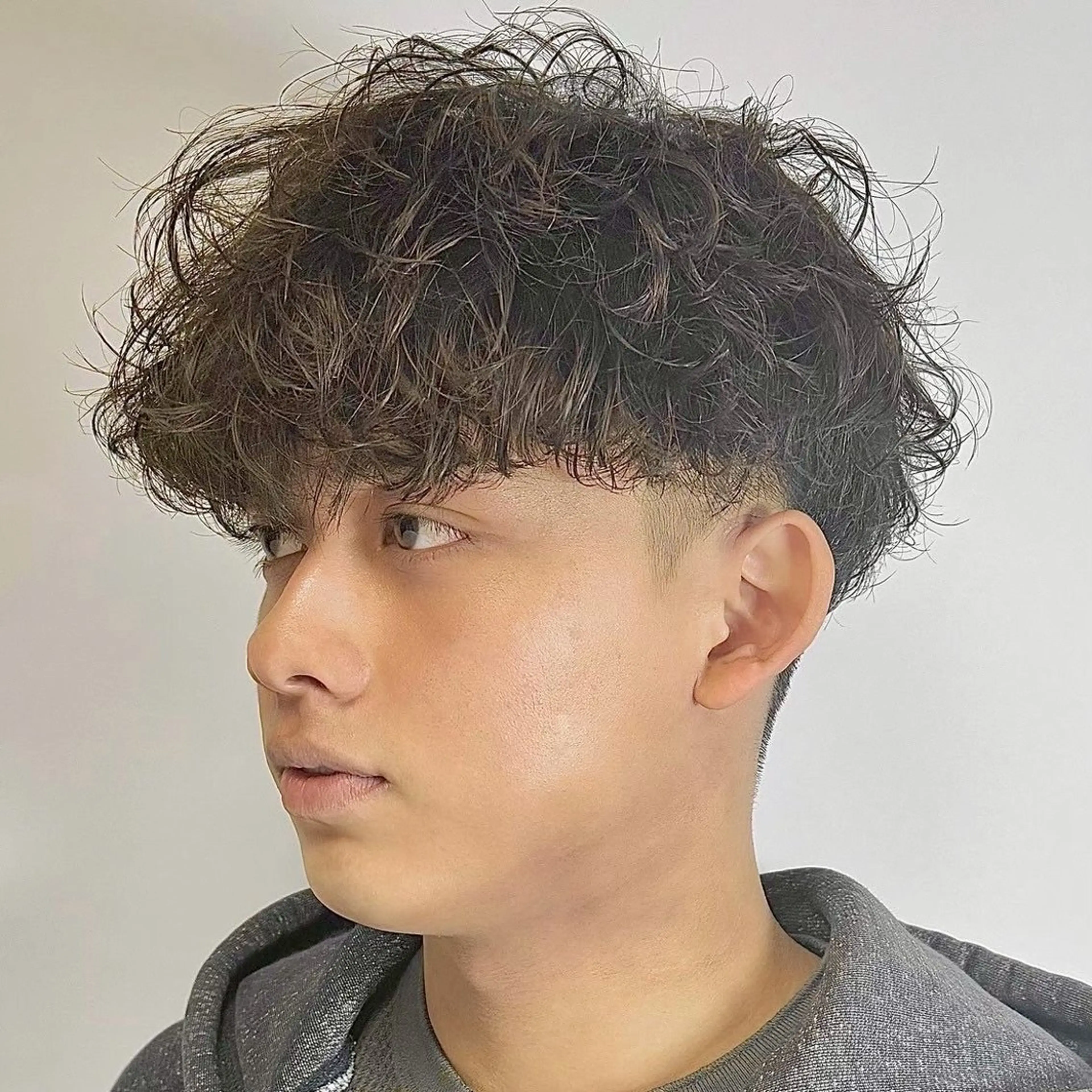 メンズ カット パーマ 原田 黎也のヘアスタイル