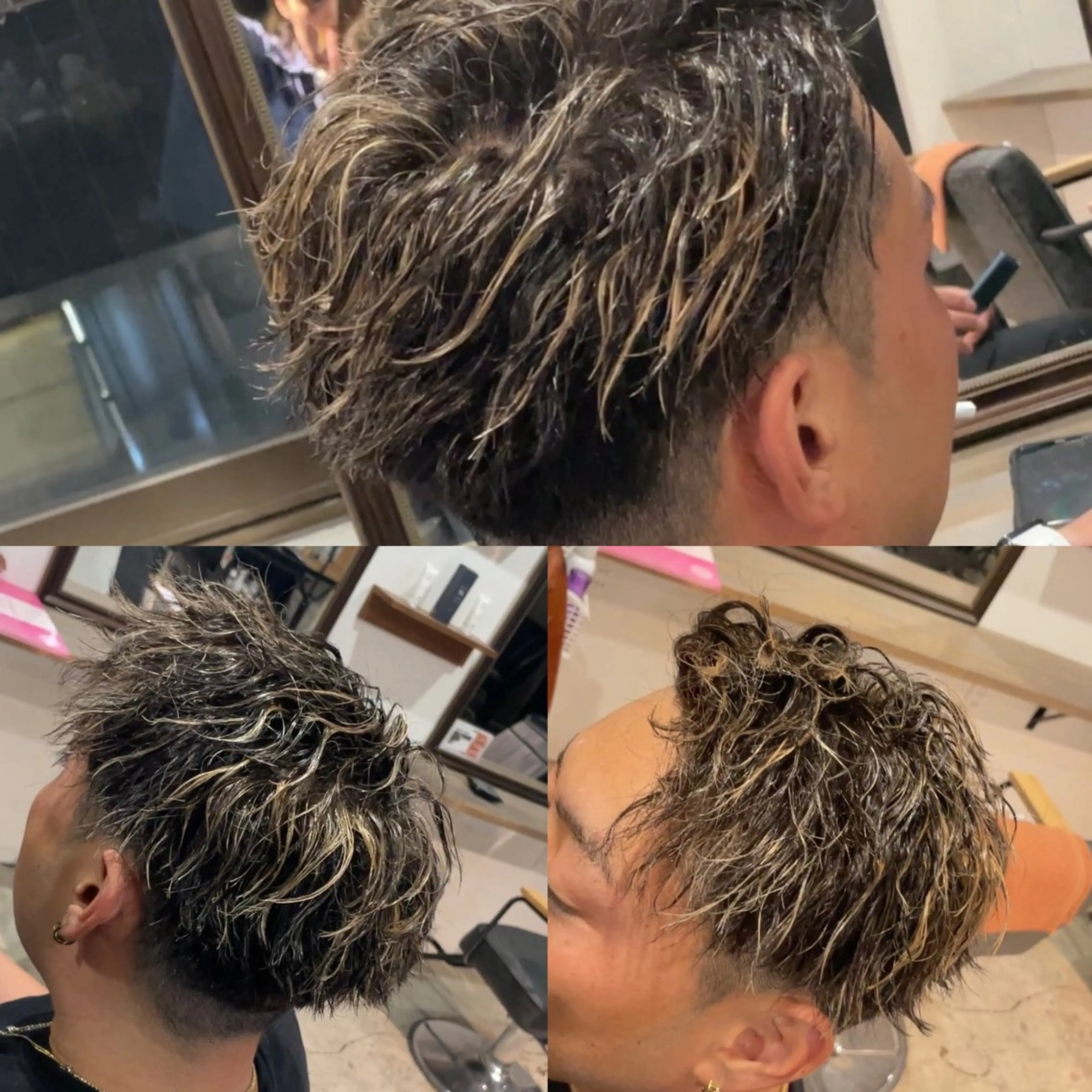 パーマ メンズ カット パーマ ギャルの革命児 秀斗のヘアスタイル