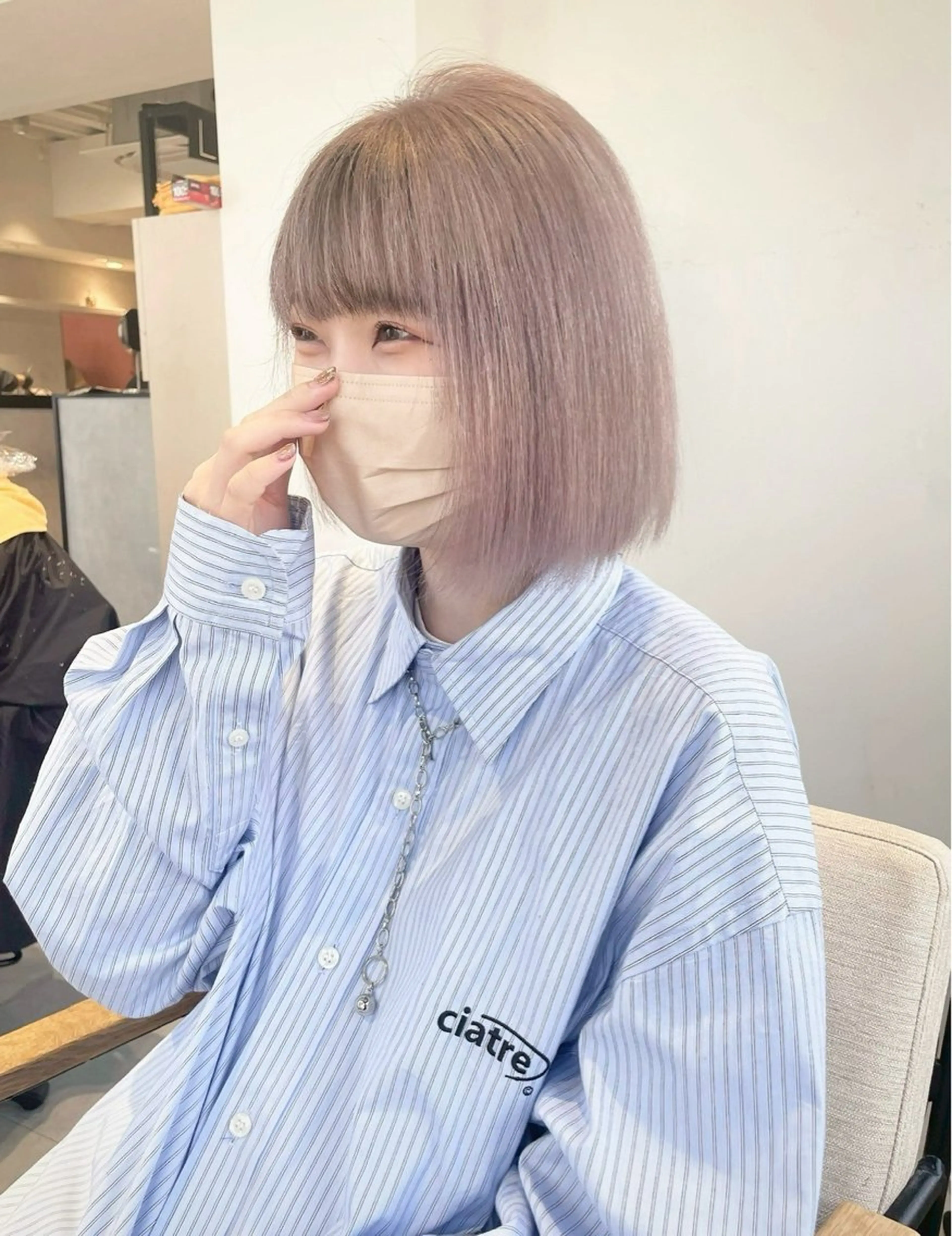 🔥縮毛矯正履歴、複雑履歴の方へ🔥 エフェクトケアブリーチ×ケアカラー×システムトリートメント 黒染め/ミルクティーの写真