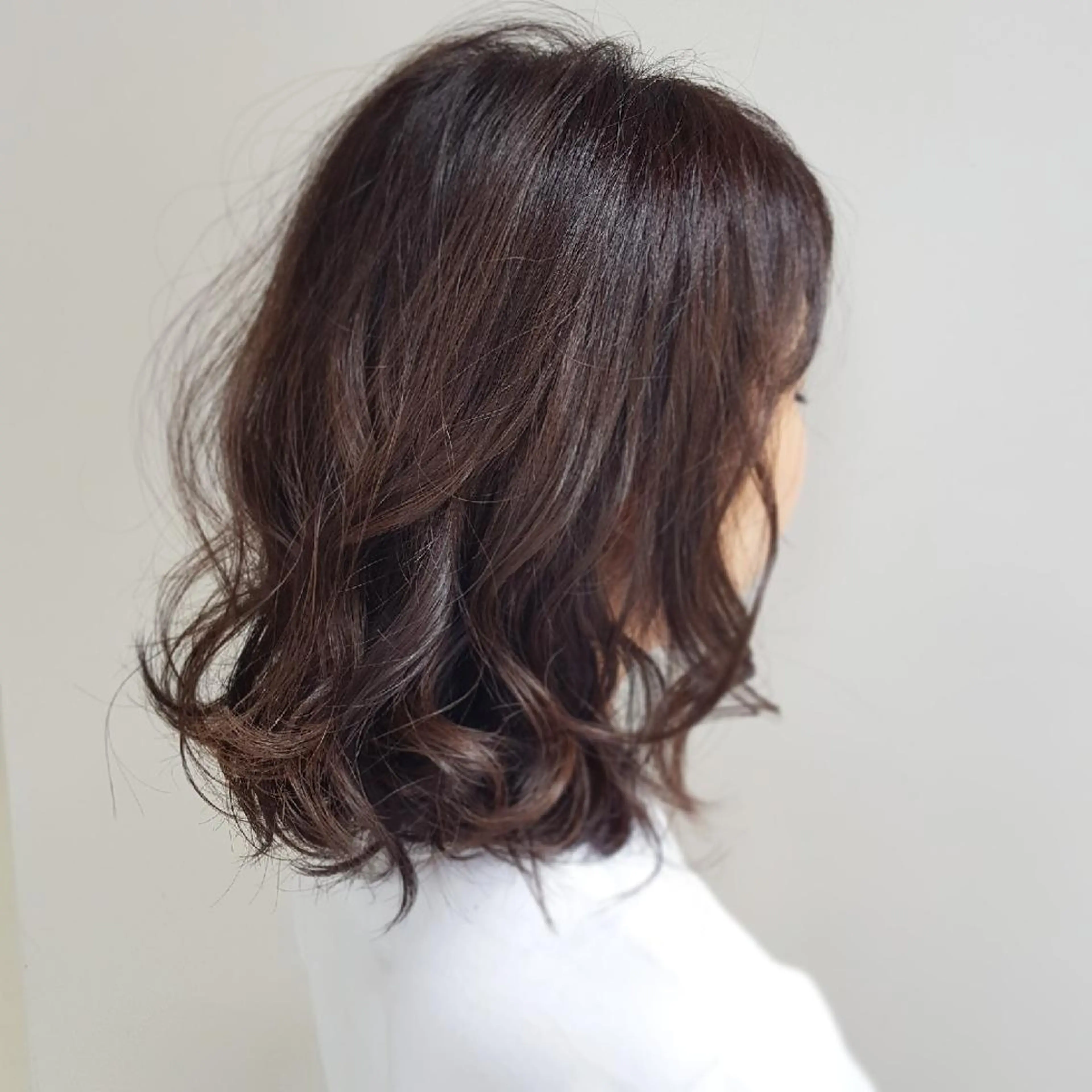 ミディアム カラー カット パーマ トリートメント 美髪⭐︎髪質改善 井上 康司のヘアスタイル