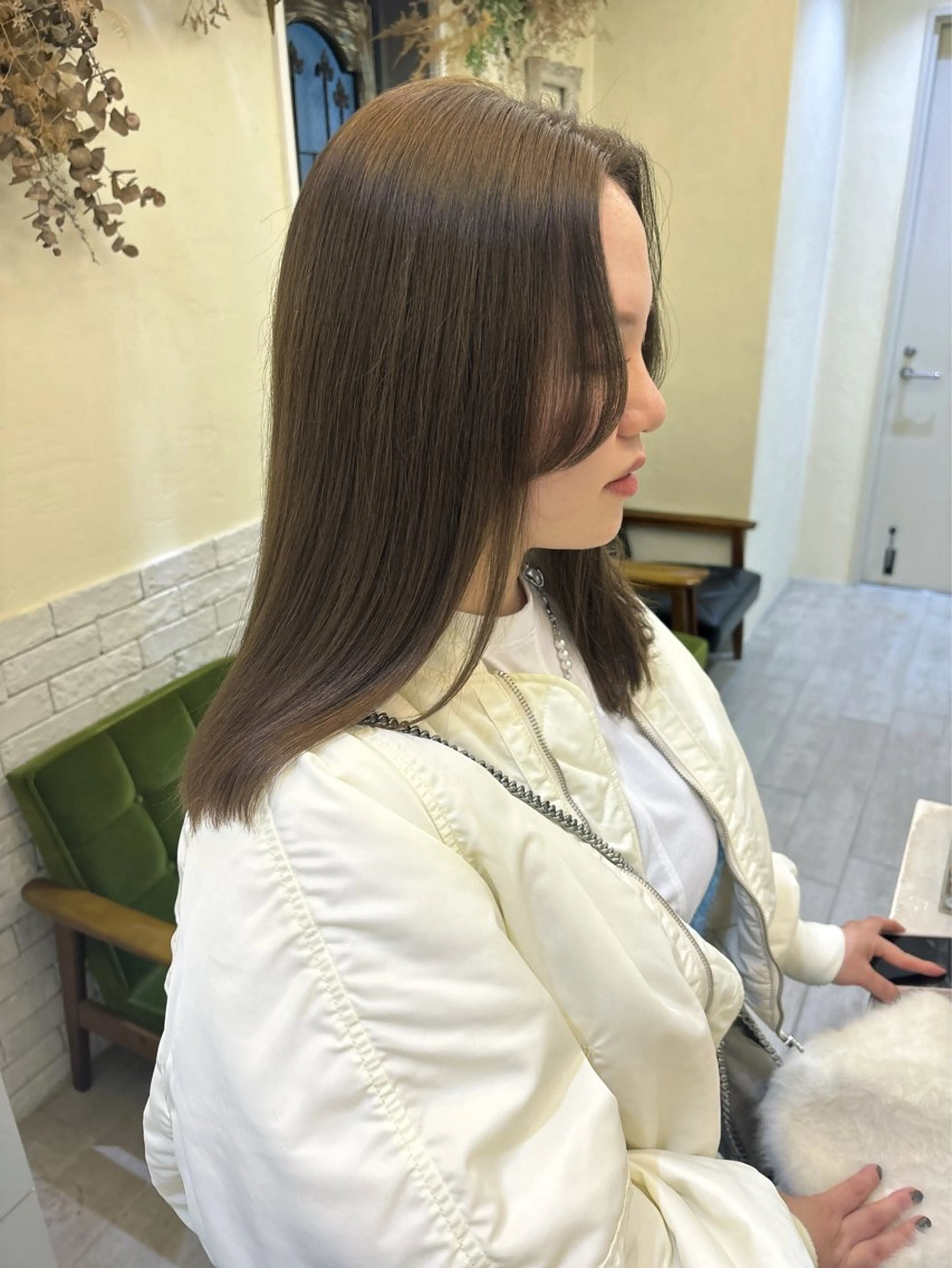 cut+color+aujua treatmentの写真