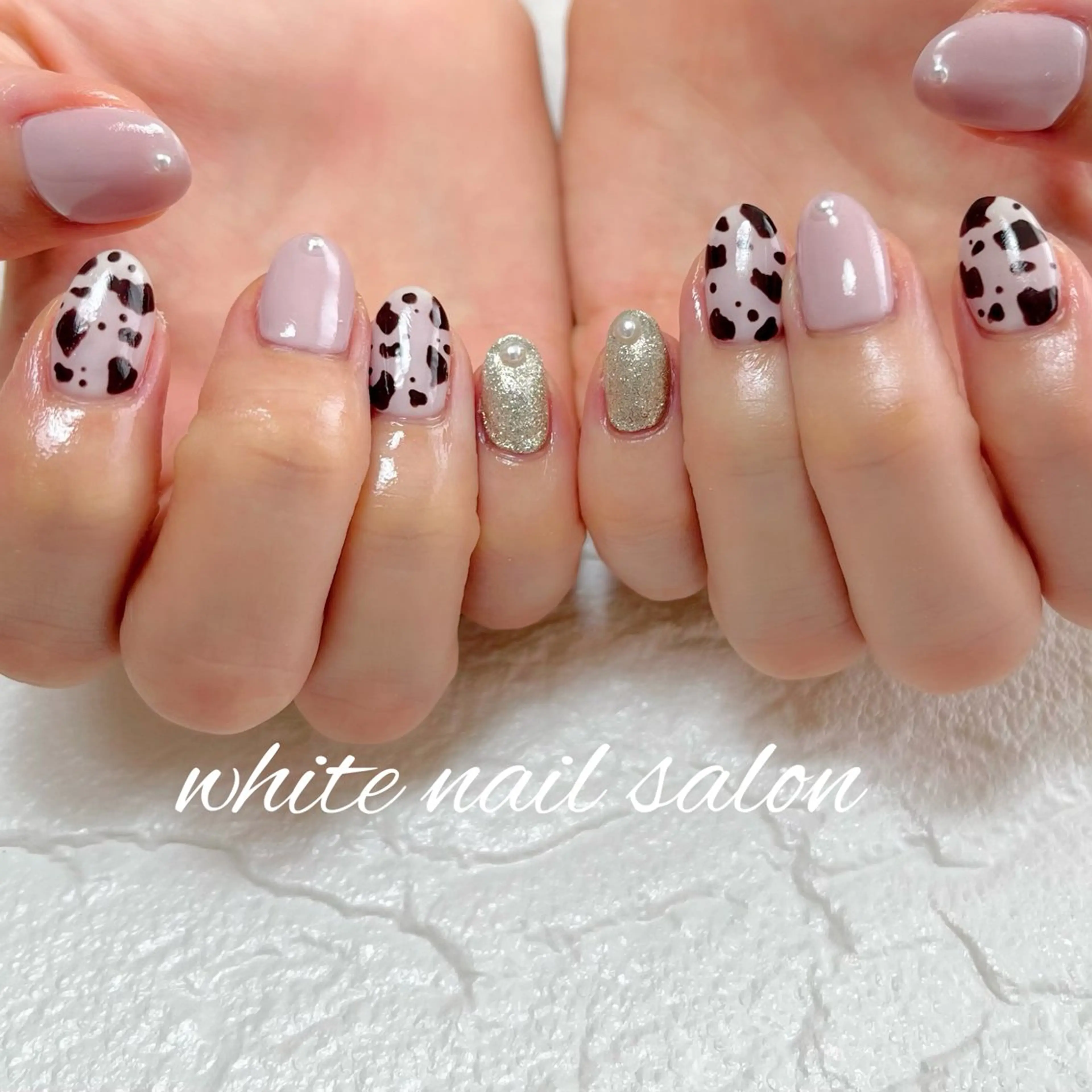 ネイル ラメ(グリッター) ハンドネイル white nail salonのネイルデザイン