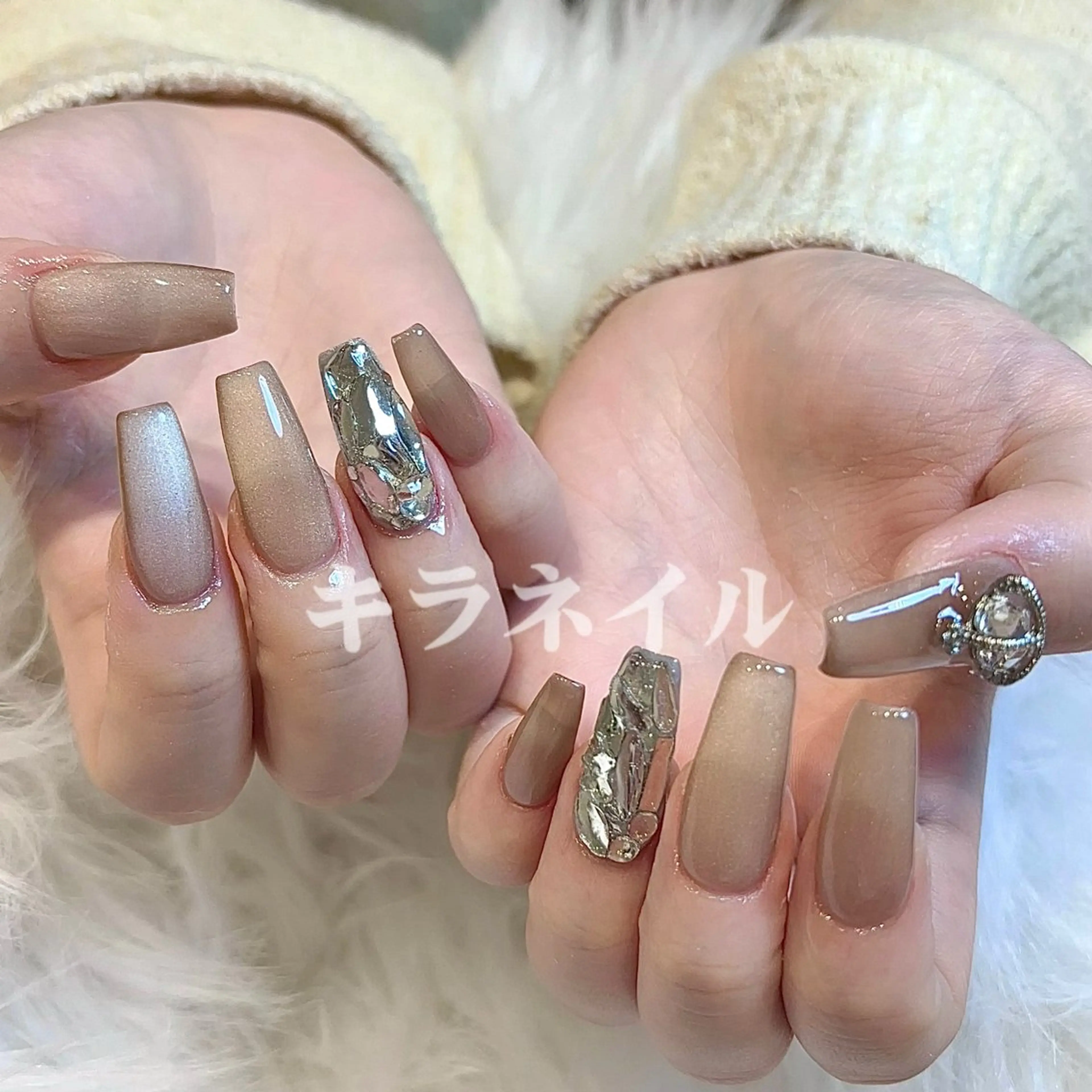 ネイル 🎀kira 長さだし💗モチ最高のネイルデザイン