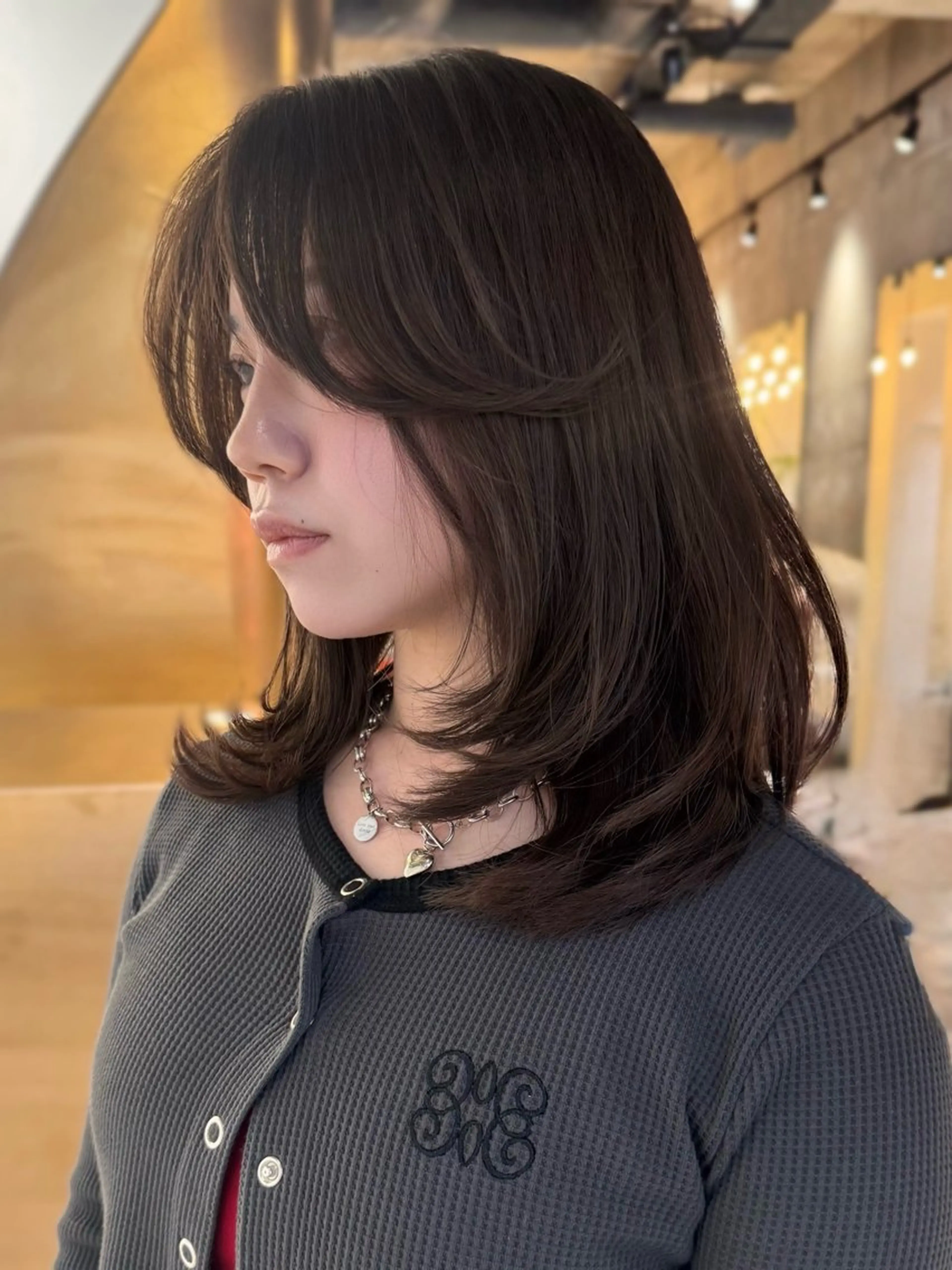 ミディアム カラー カット ヘアカラー トリートメント ☀️海外レイヤー 🇺🇸/ヒナコのヘアスタイル