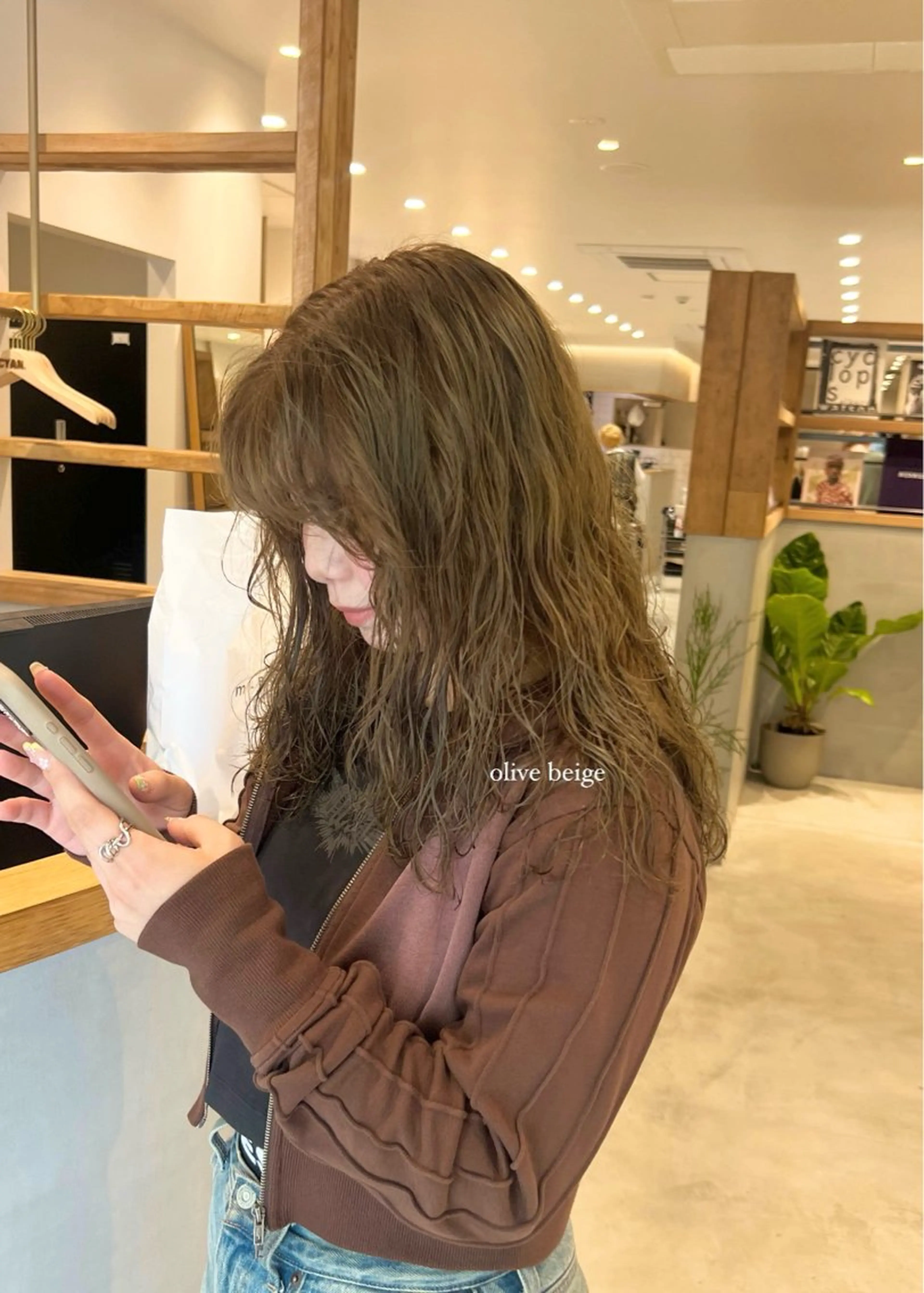 セミロング セミロングパーマ パーマ/名古屋パーマ / コデラ ナナホのヘアスタイル