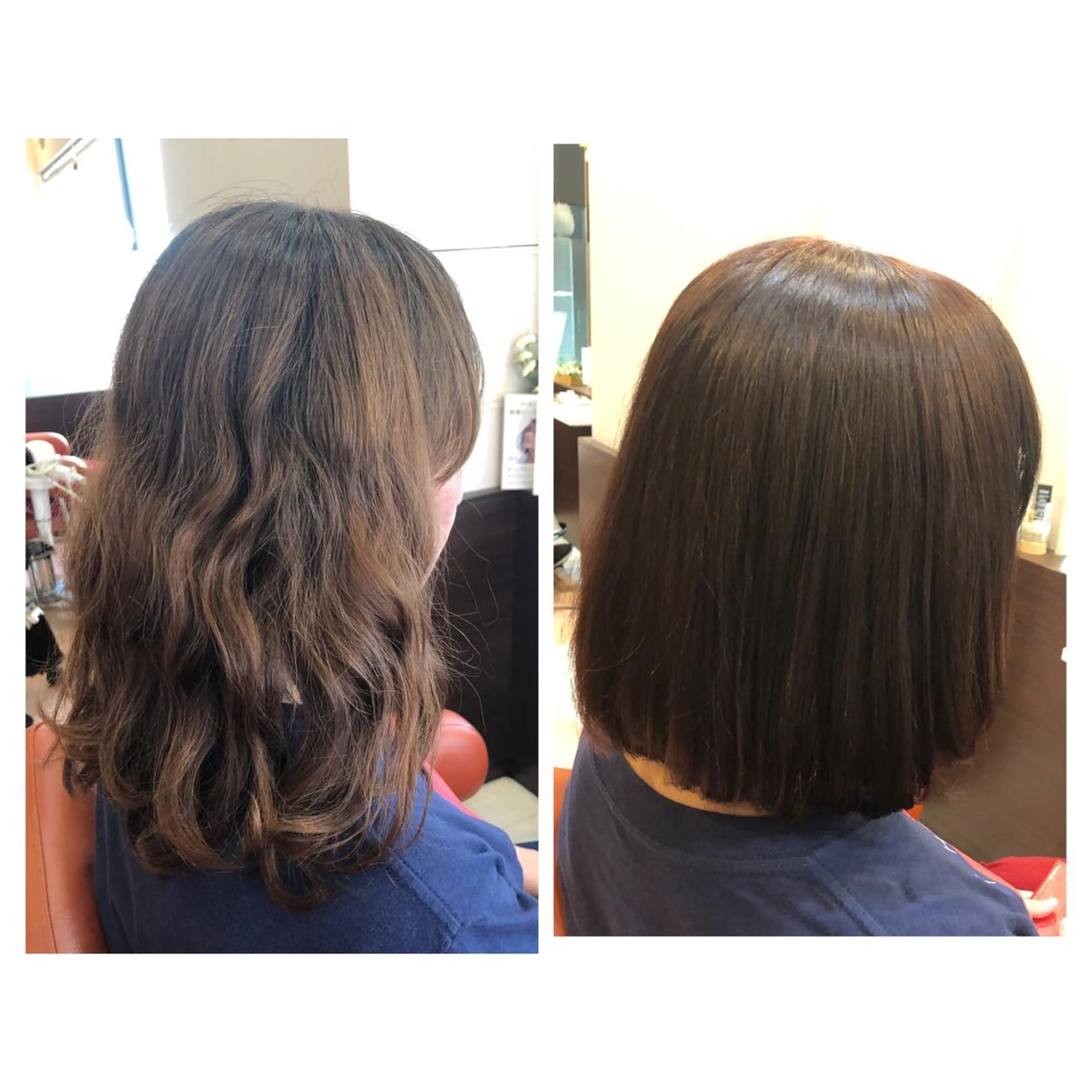 ミディアム カット ヘアカラー トリートメント やまぐち まりんのヘアスタイル