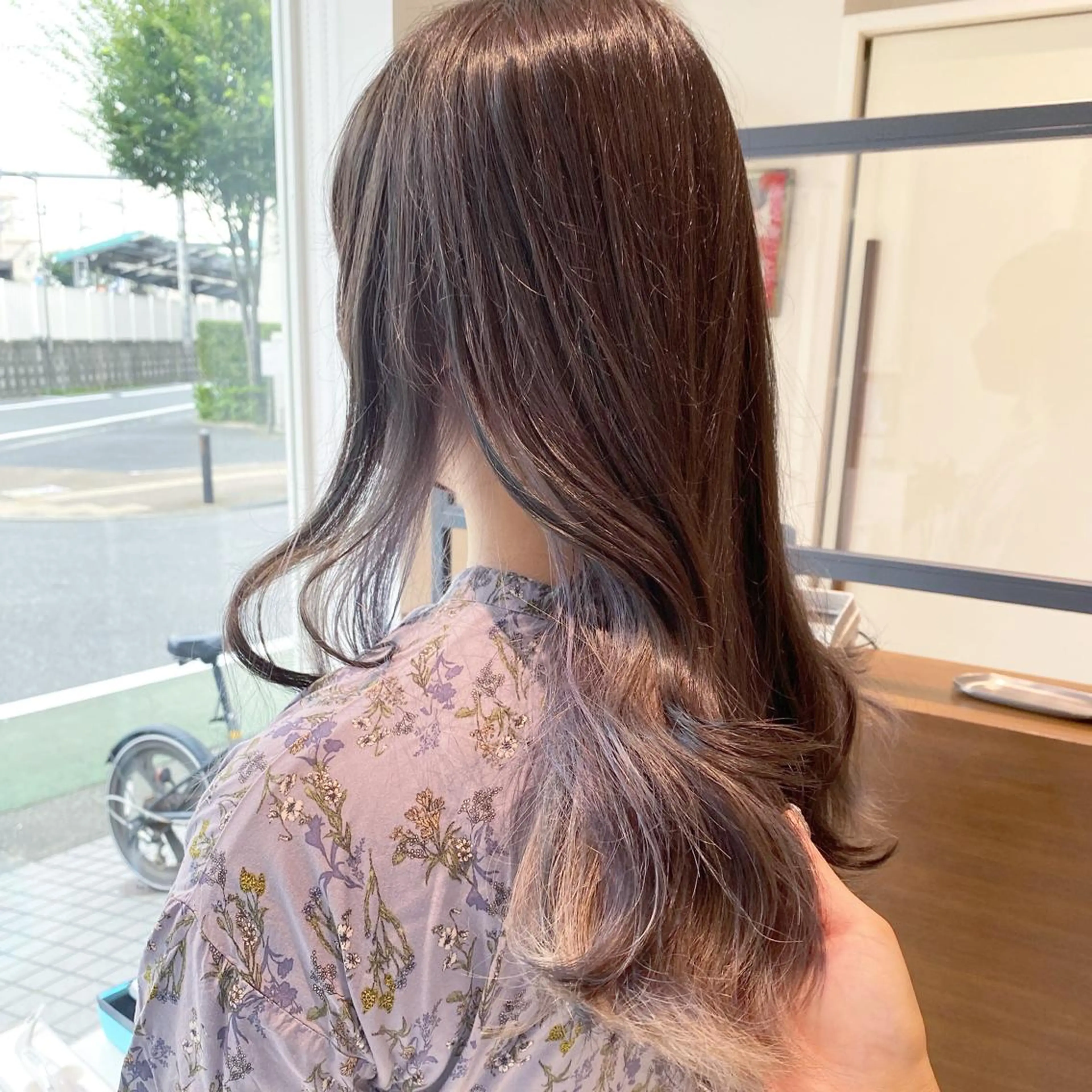 ミディアム カラー ウルフカット ハッシュカット/七海のヘアスタイル