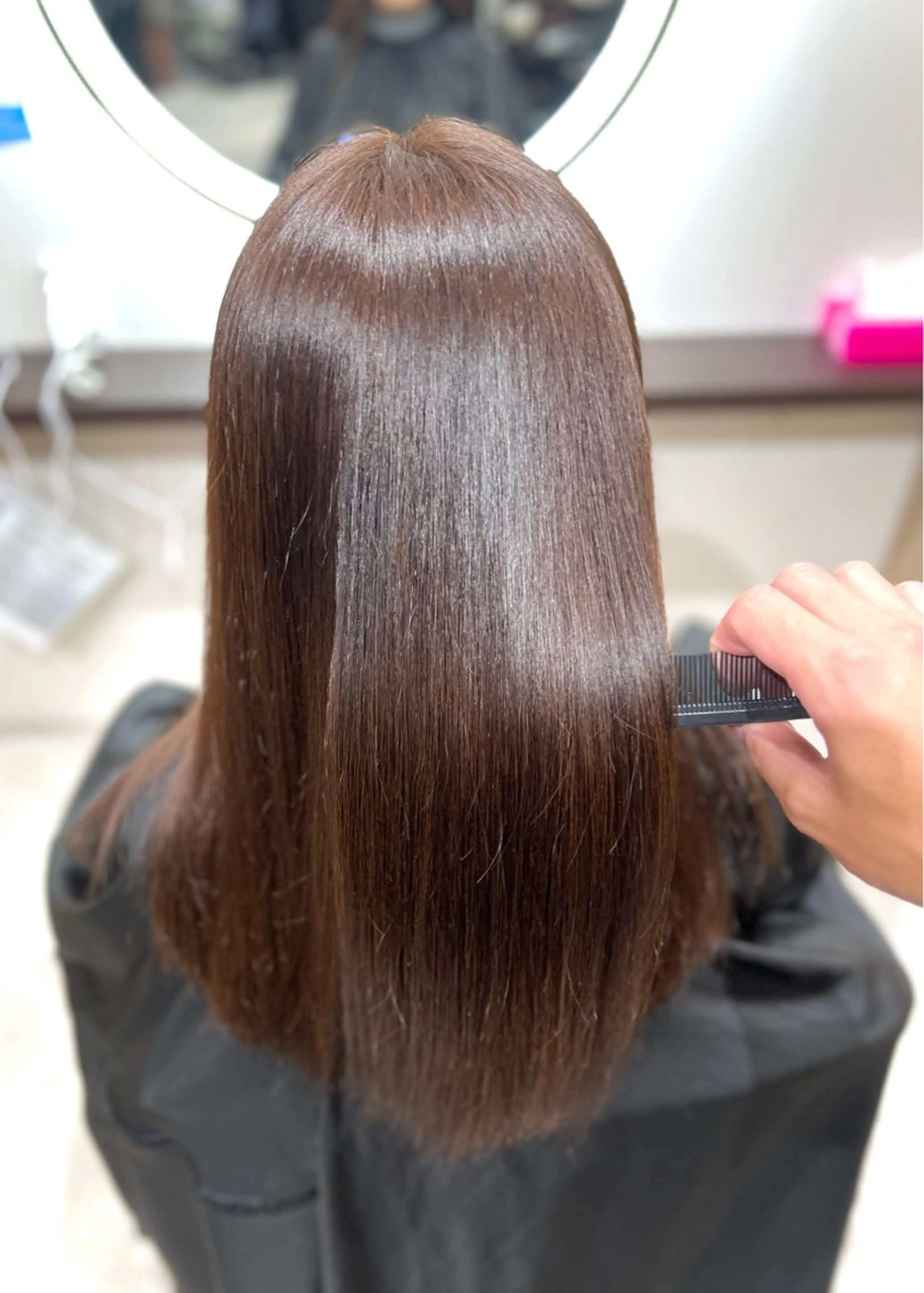 ミディアム カラー パーマ ヘアアレンジ 髪質改善 縮毛矯正 酸性ストレート ストレートパーマ 阪神尼崎駅徒歩2分 半個室サロン　小田稔のヘアスタイル