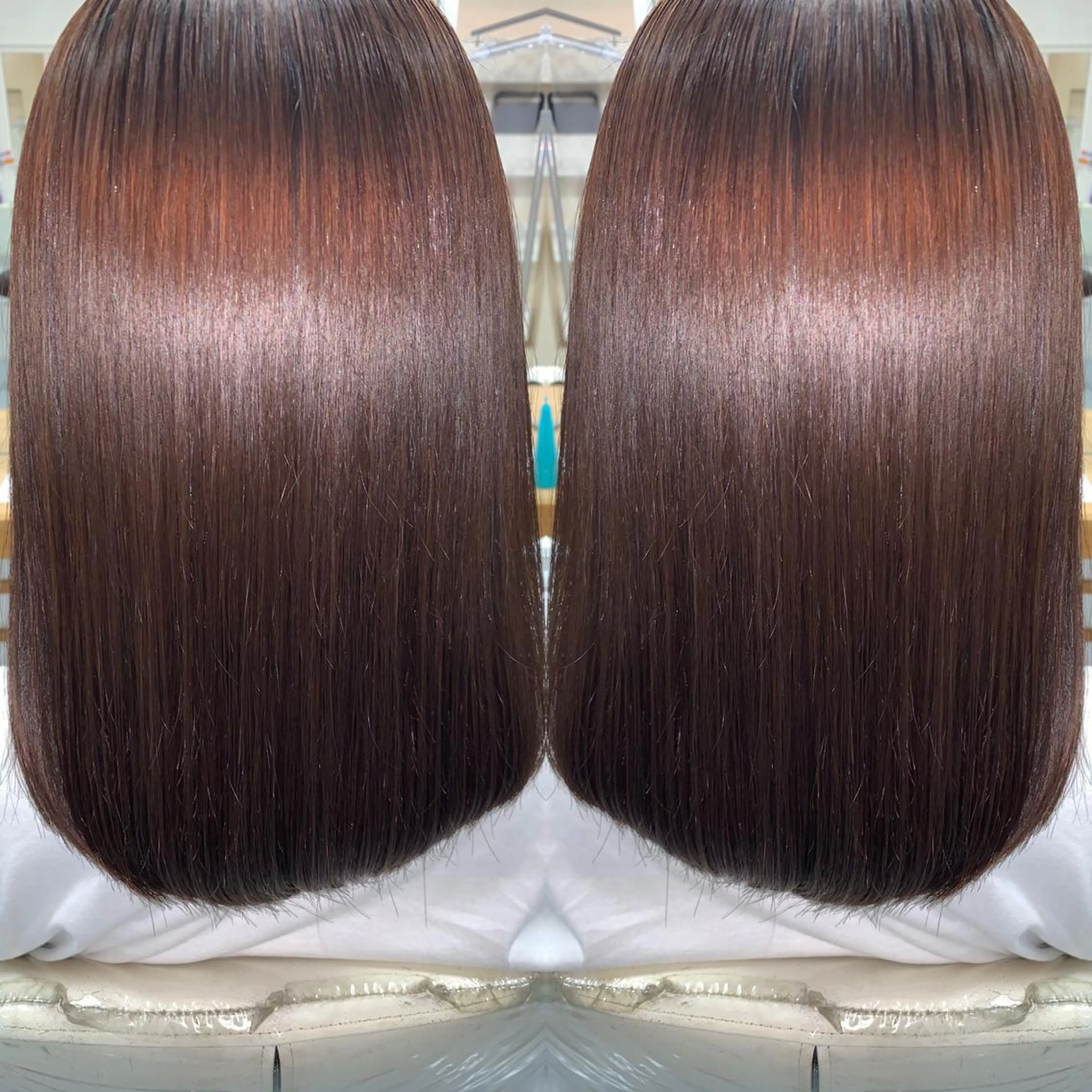 セミロング パーマ 髪質改善 縮毛矯正 カット 縮毛矯正 髪質改善/縮毛矯正 /ブリーチ矯正/岡部のヘアスタイル