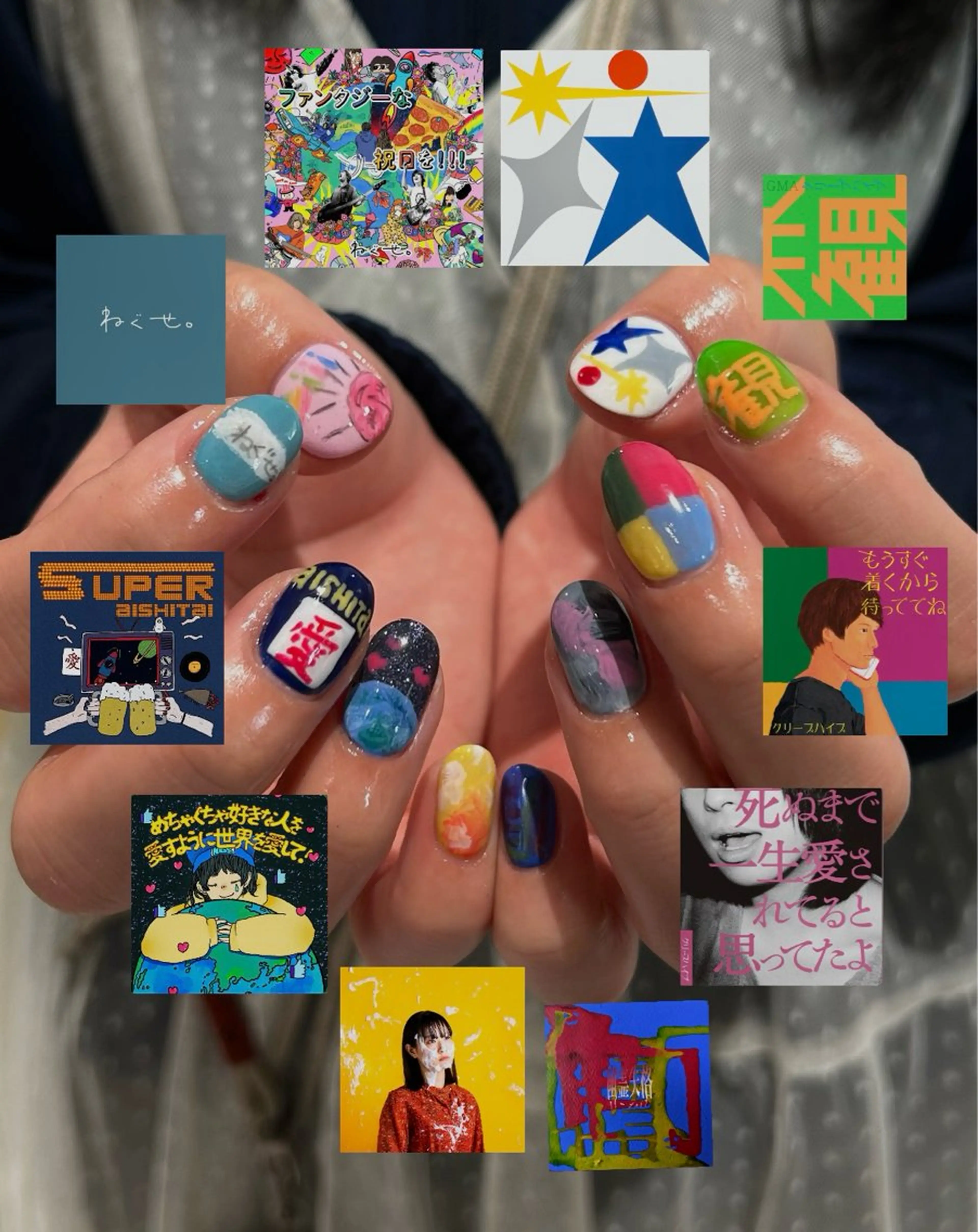 🎸ジャケ写ネイル🎸好きなアーティストを爪につけちゃいましょっ🫣🫣の写真
