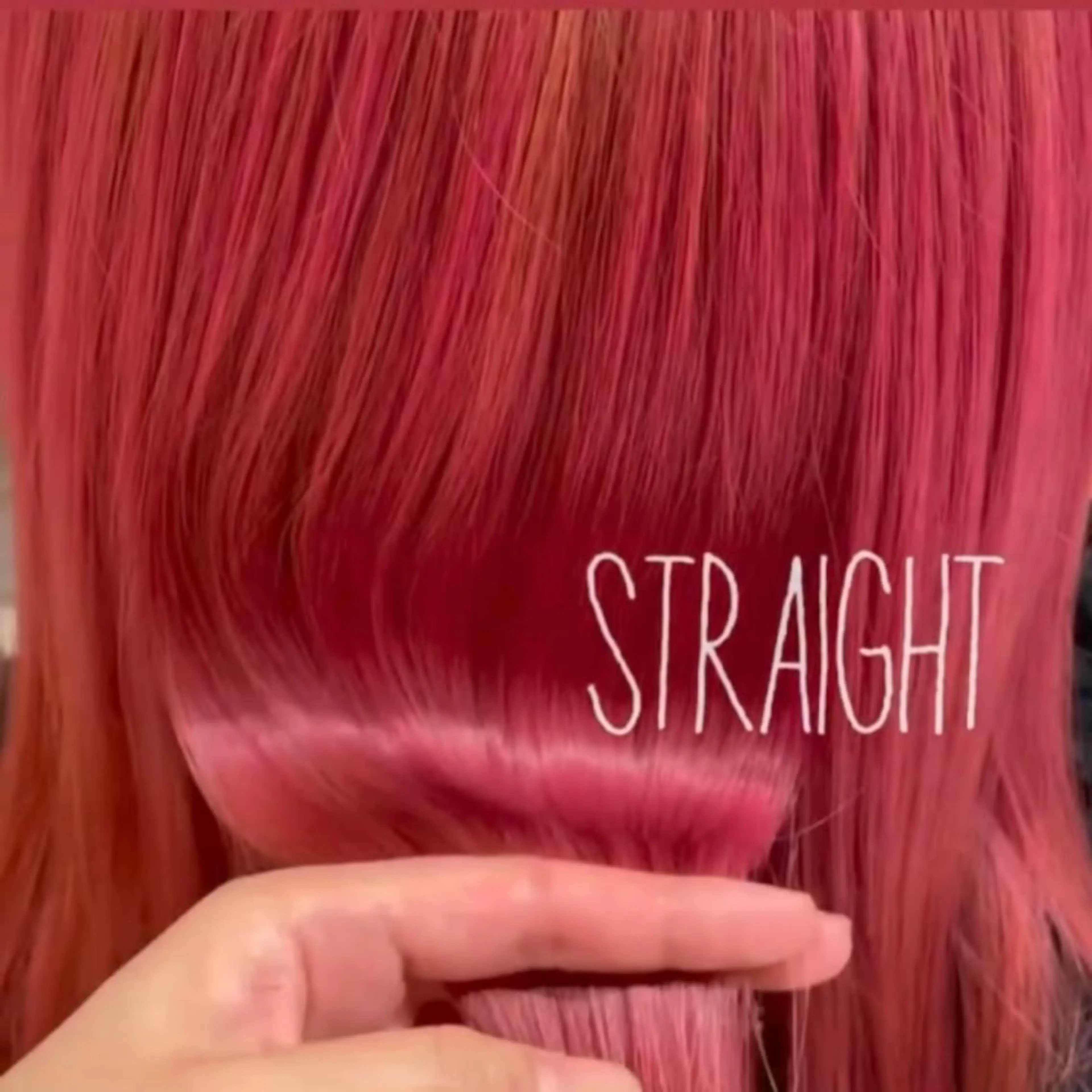 セミロング カラー ヘアアレンジ ブリーチ 髪質改善 縮毛矯正 トリートメント ヘアカラー ハイトーンピンク🍑 ブリーチ🍑RINAのヘアスタイル