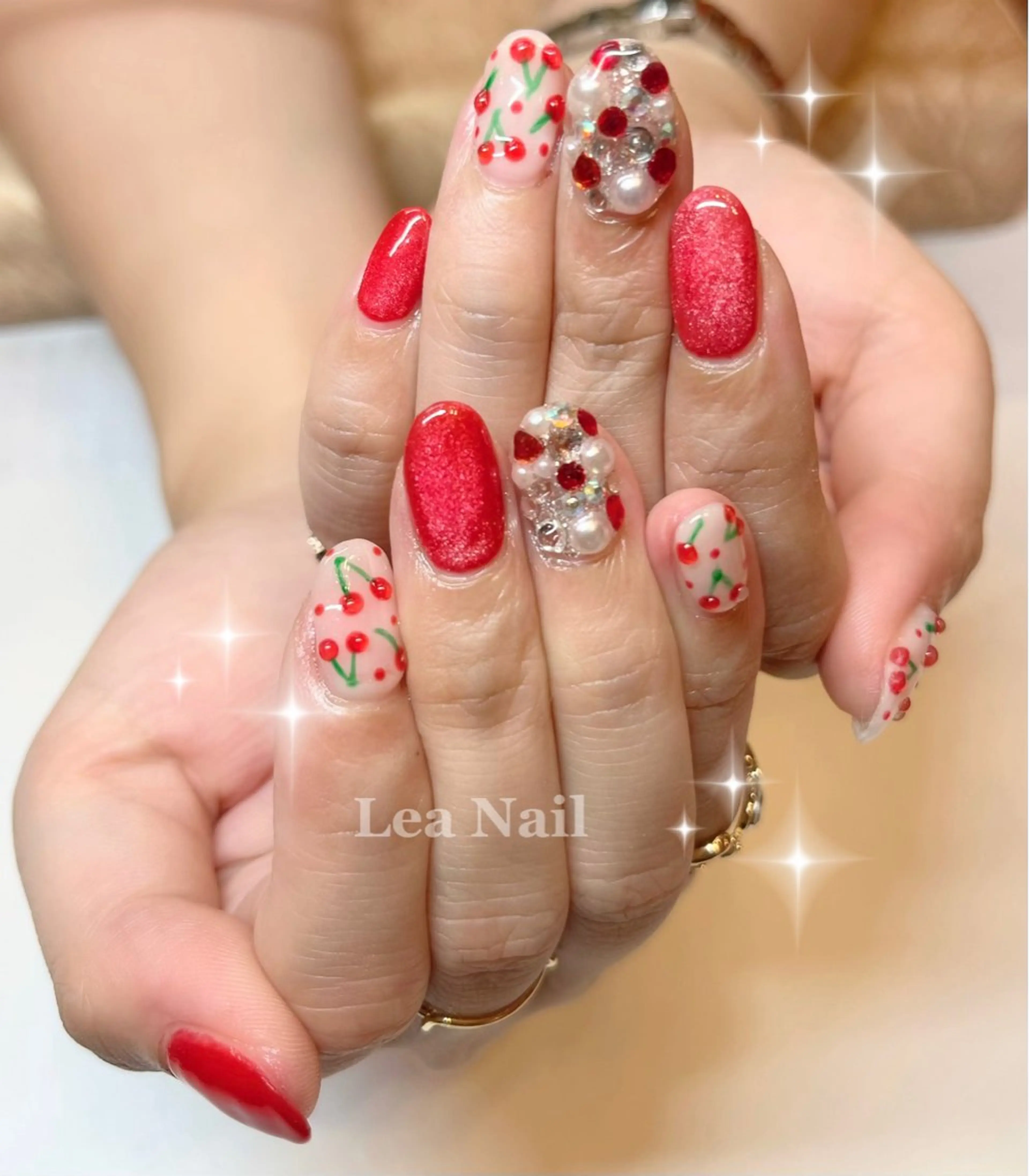 ネイル ぷっくりネイル ハンドネイル Lea Nailのネイルデザイン