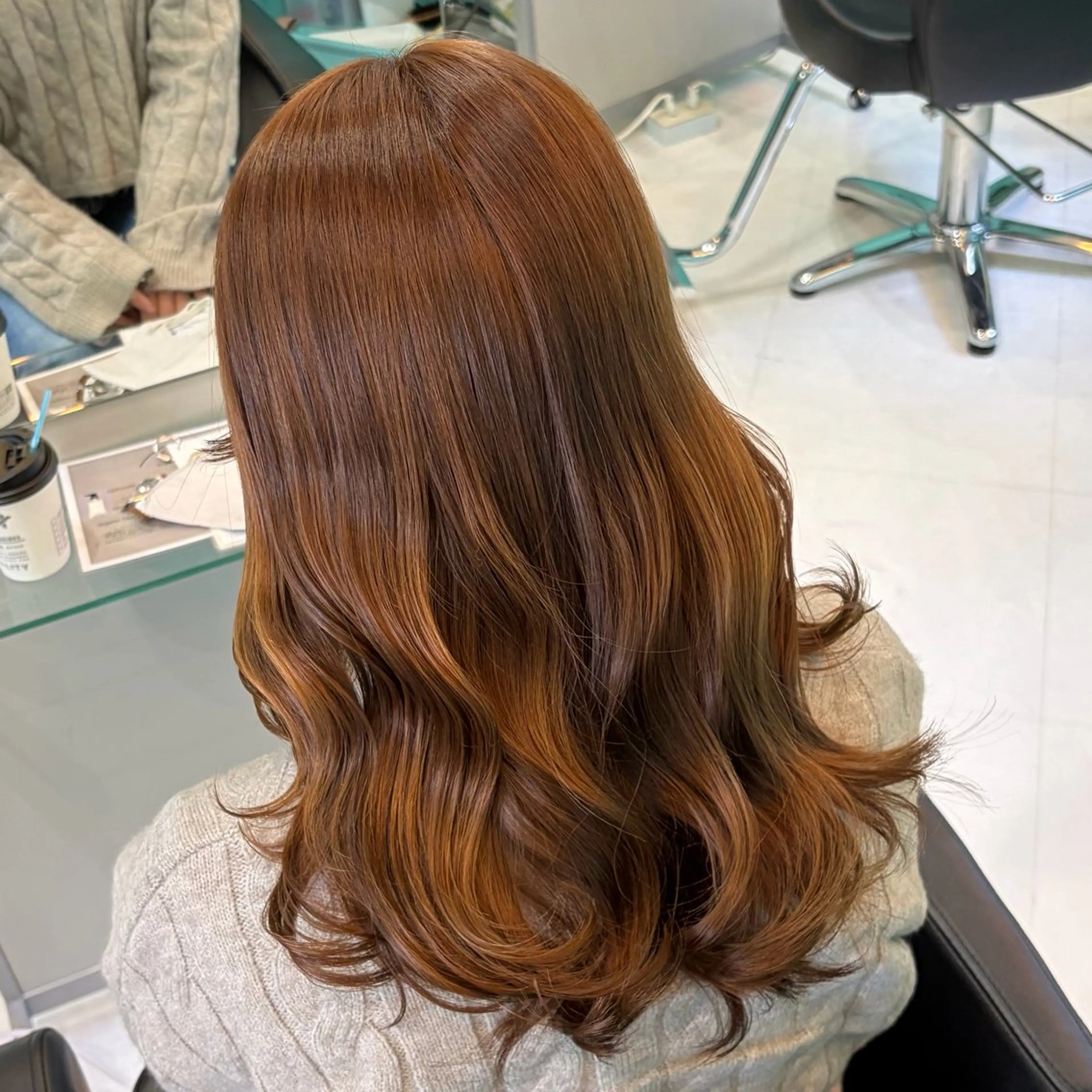 セミロング カラー ベージュカラー ブラウンカラー ブラウンベージュ ヘアカラー トリートメント デザインカラー/ ボブ/Natsukiのヘアスタイル