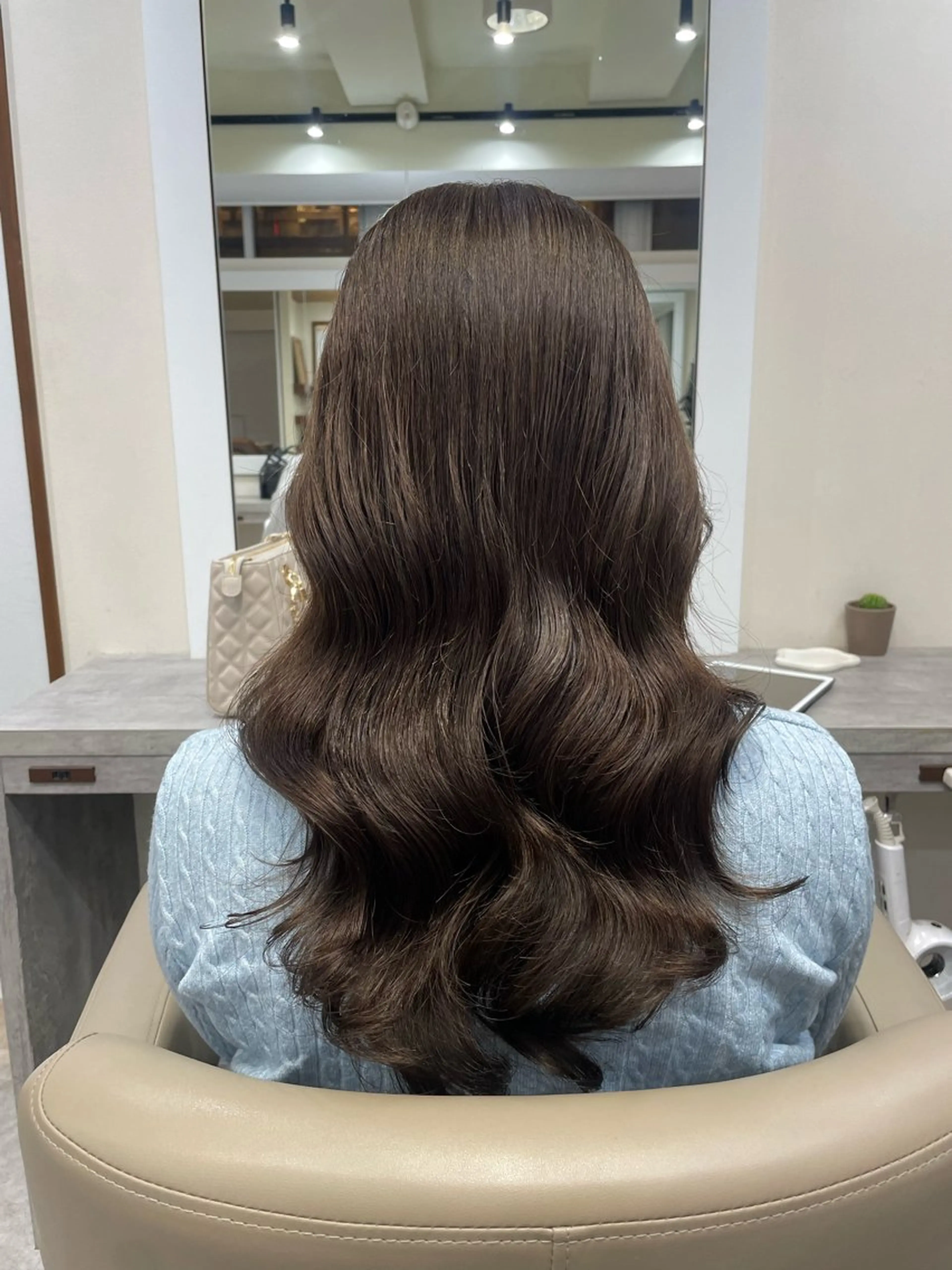 セミロング 韓国風パーマ/ヘア セット/店長みづきのヘアスタイル