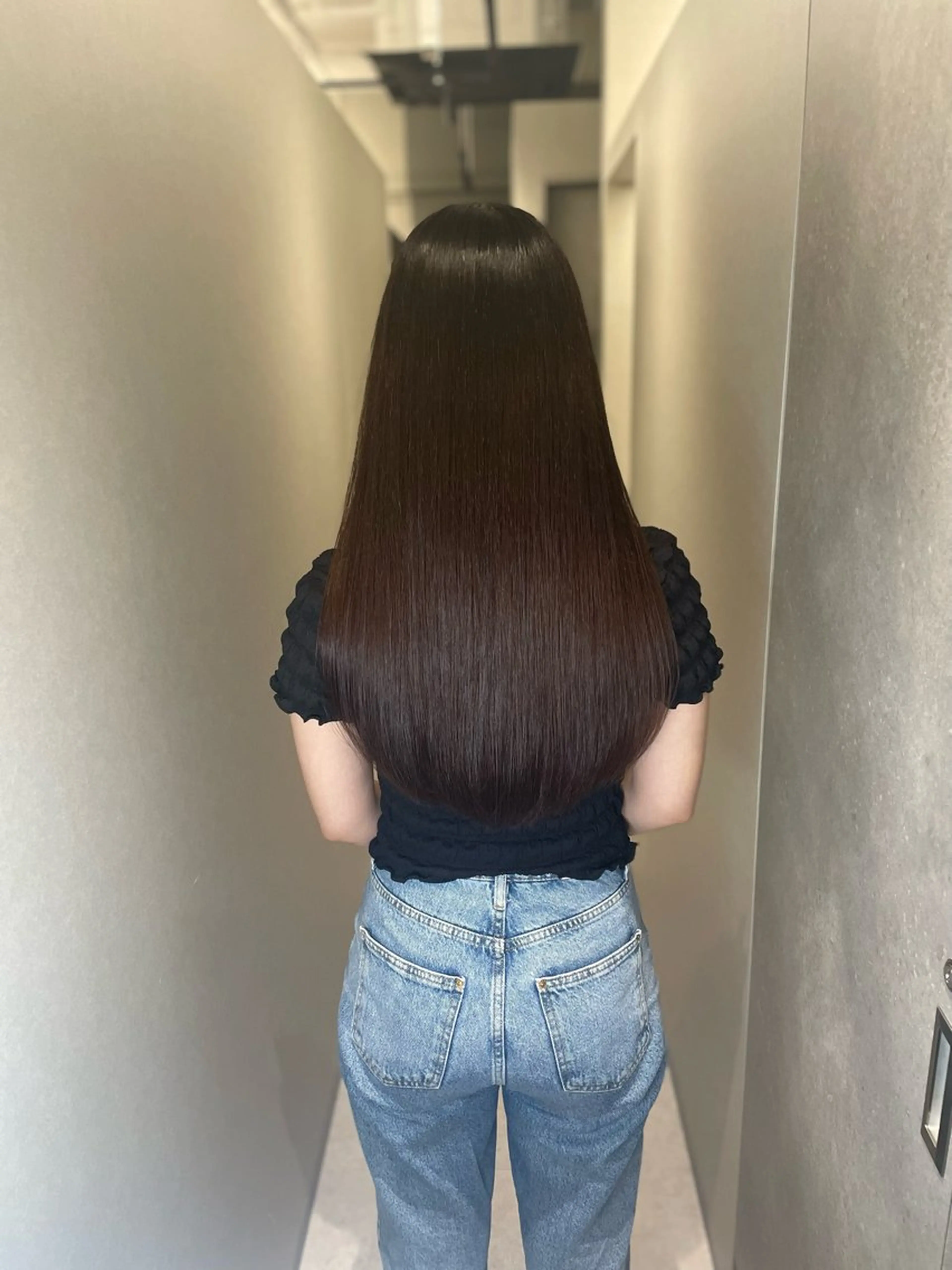 セミロング 髪質改善 トリートメント 酸熱トリートメント 今井 勝也のヘアスタイル