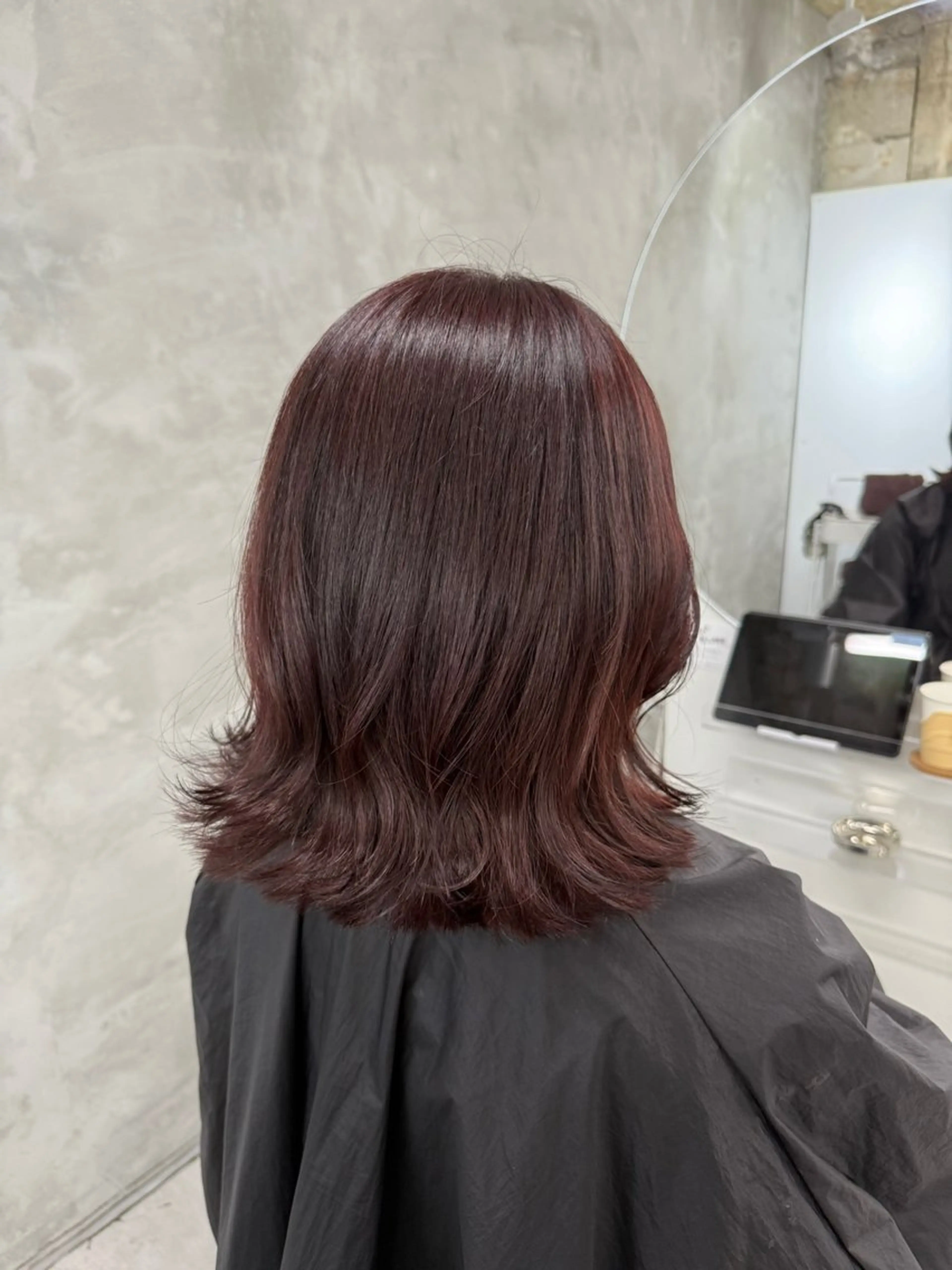 ミディアム カラー yuuna ✮ レイヤーカットのヘアスタイル