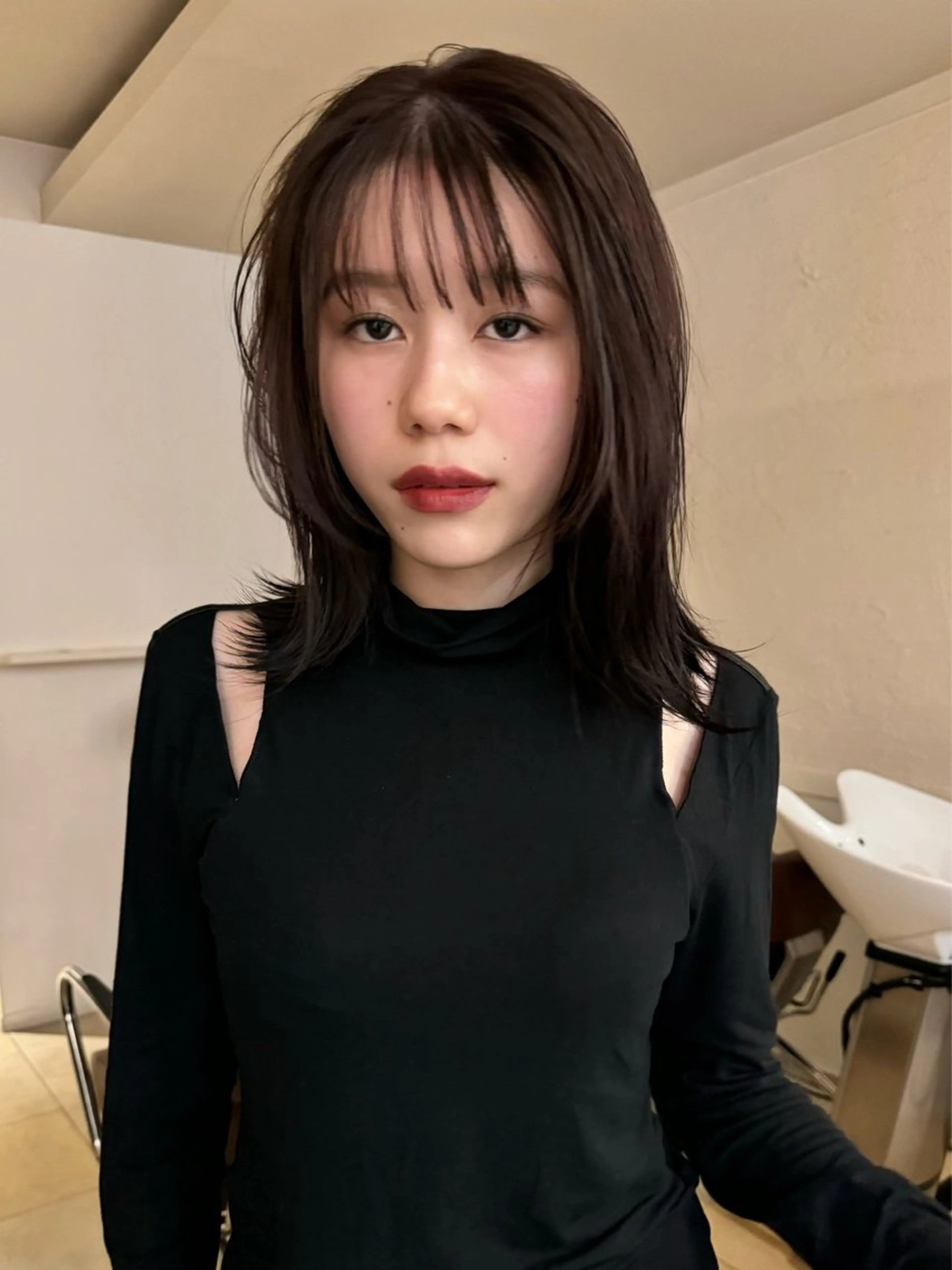 カット（short×）＋ケアカラー＋マイクロバブルバブル＋ケアトリートメント（3step超音波）の写真