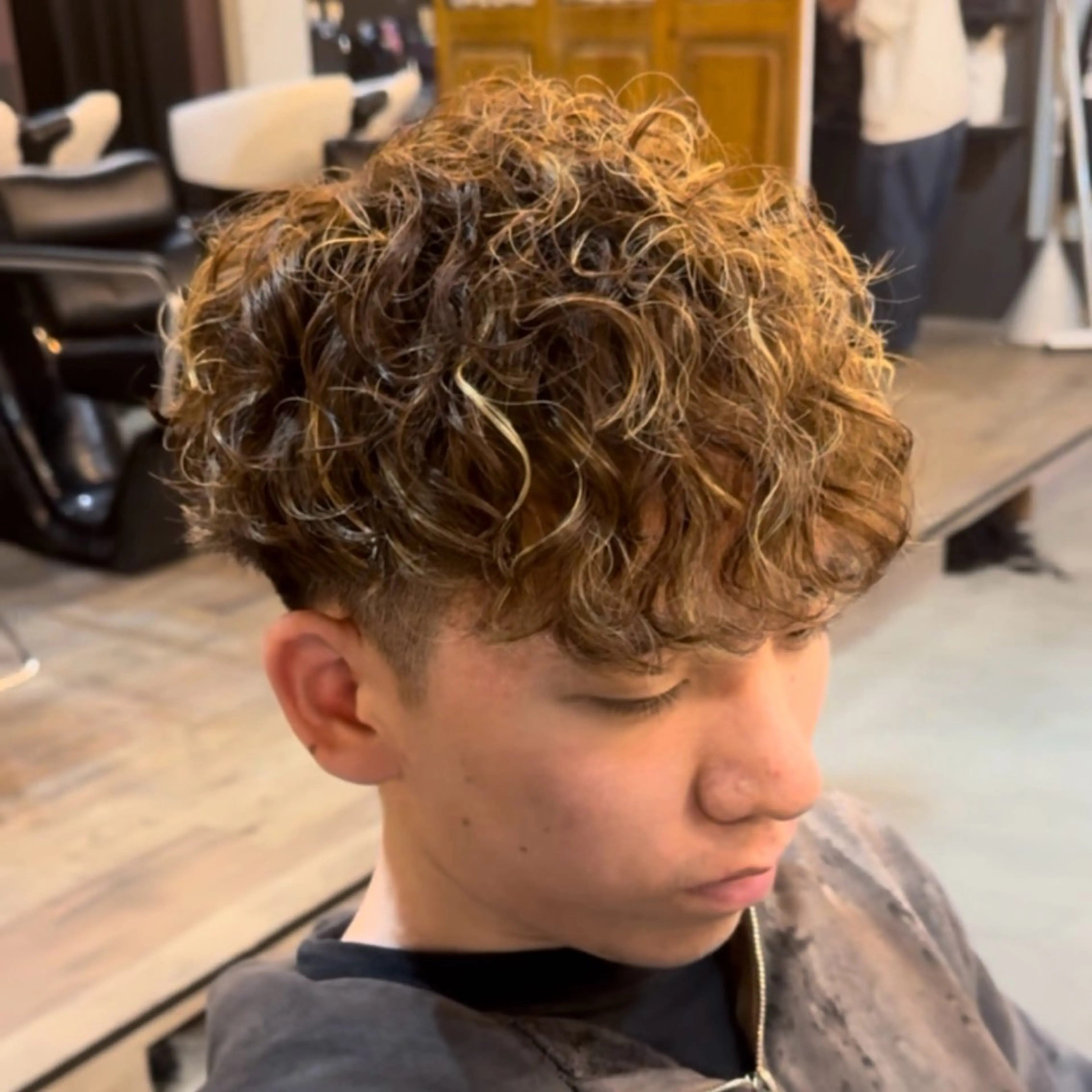 ミディアム パーマ メンズ カット パーマ ツイスパ/ TAKUMIのヘアスタイル