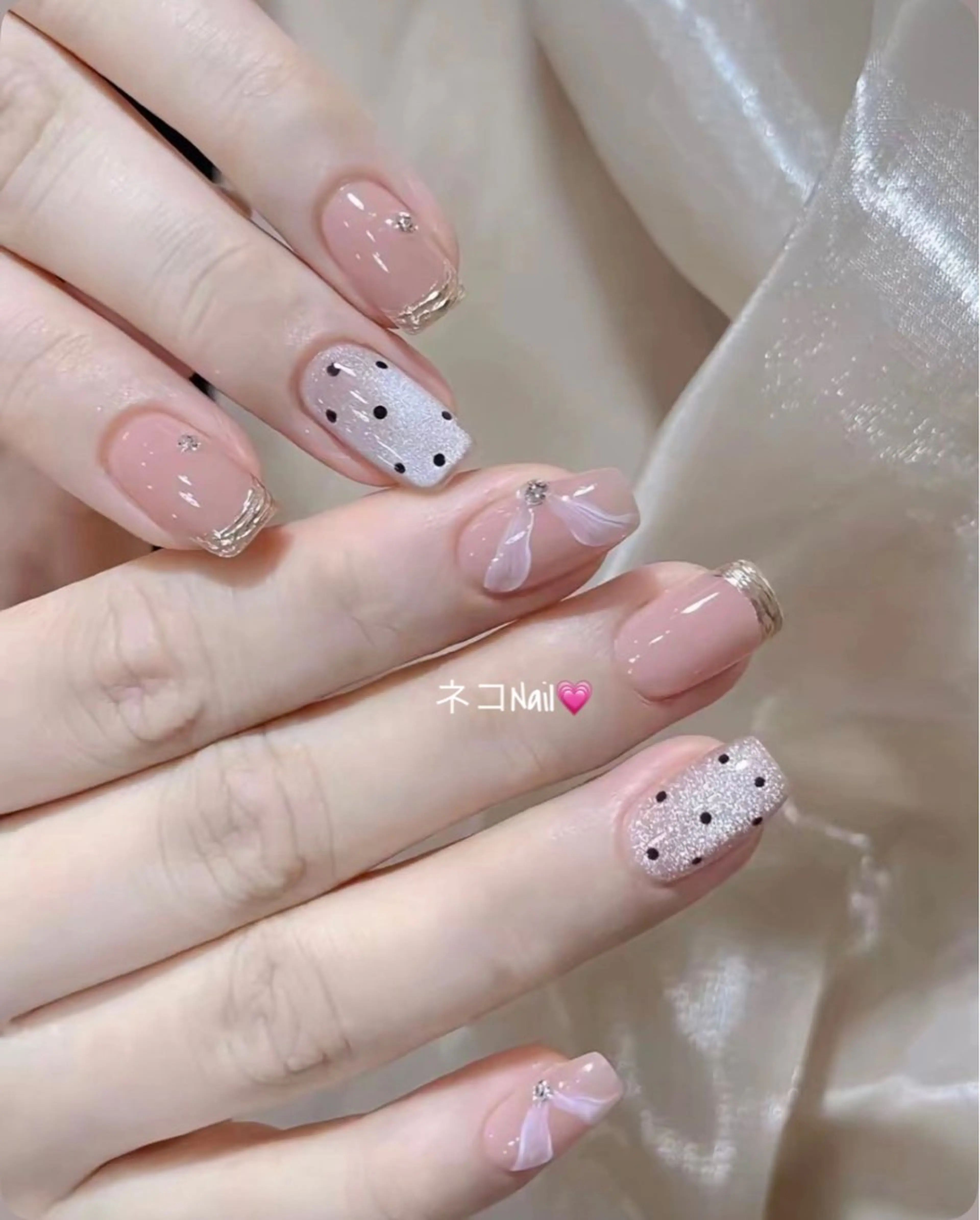 ネイル ジェルネイル ワンカラーネイル ハンドネイル ネコ Nailのネイルデザイン