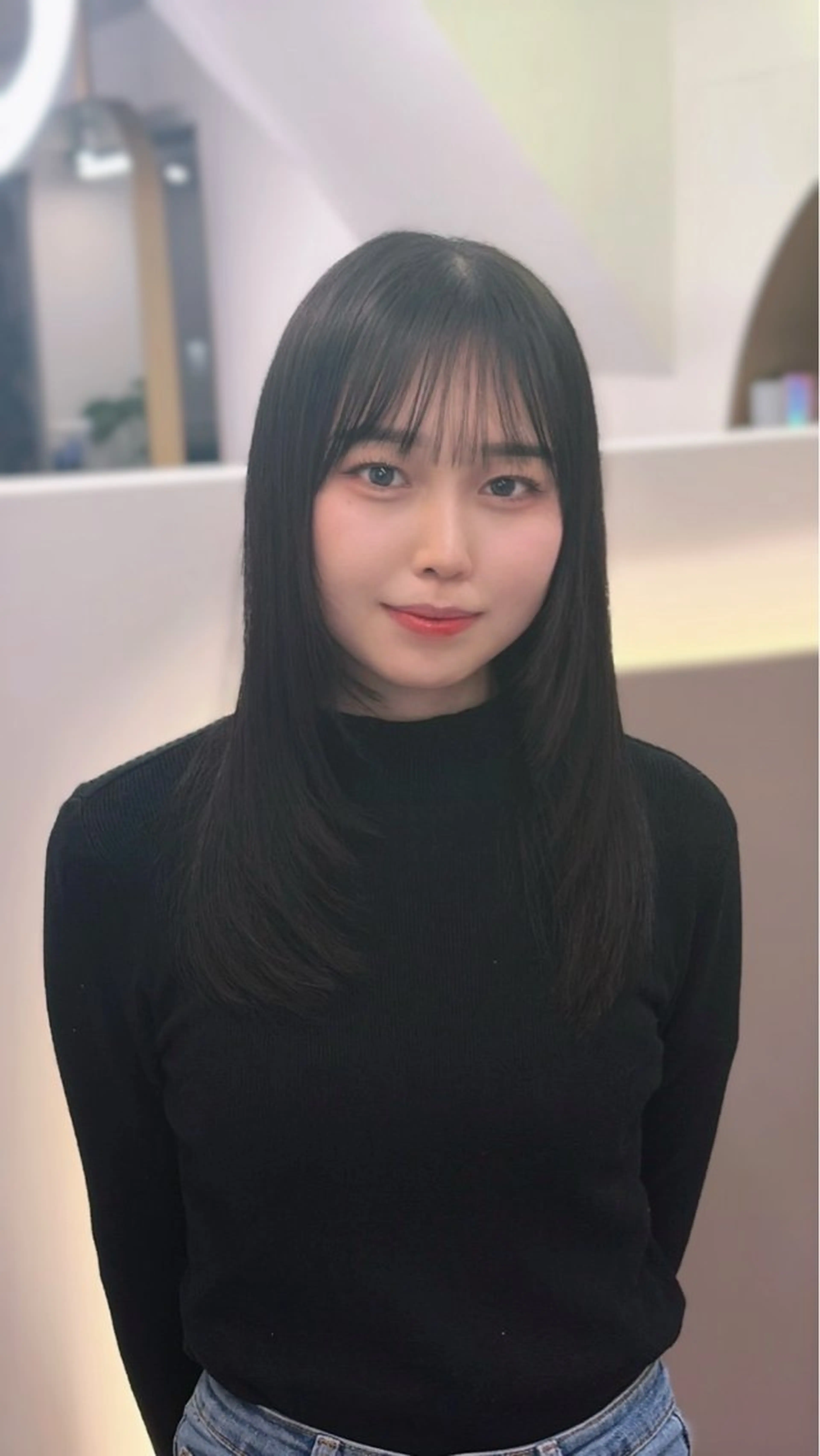セミロング レイヤーカット カット ヘアカラー ガルボヘアー心斎橋店所属・心斎橋/髪型整形美容 師タケトのヘアスタイル