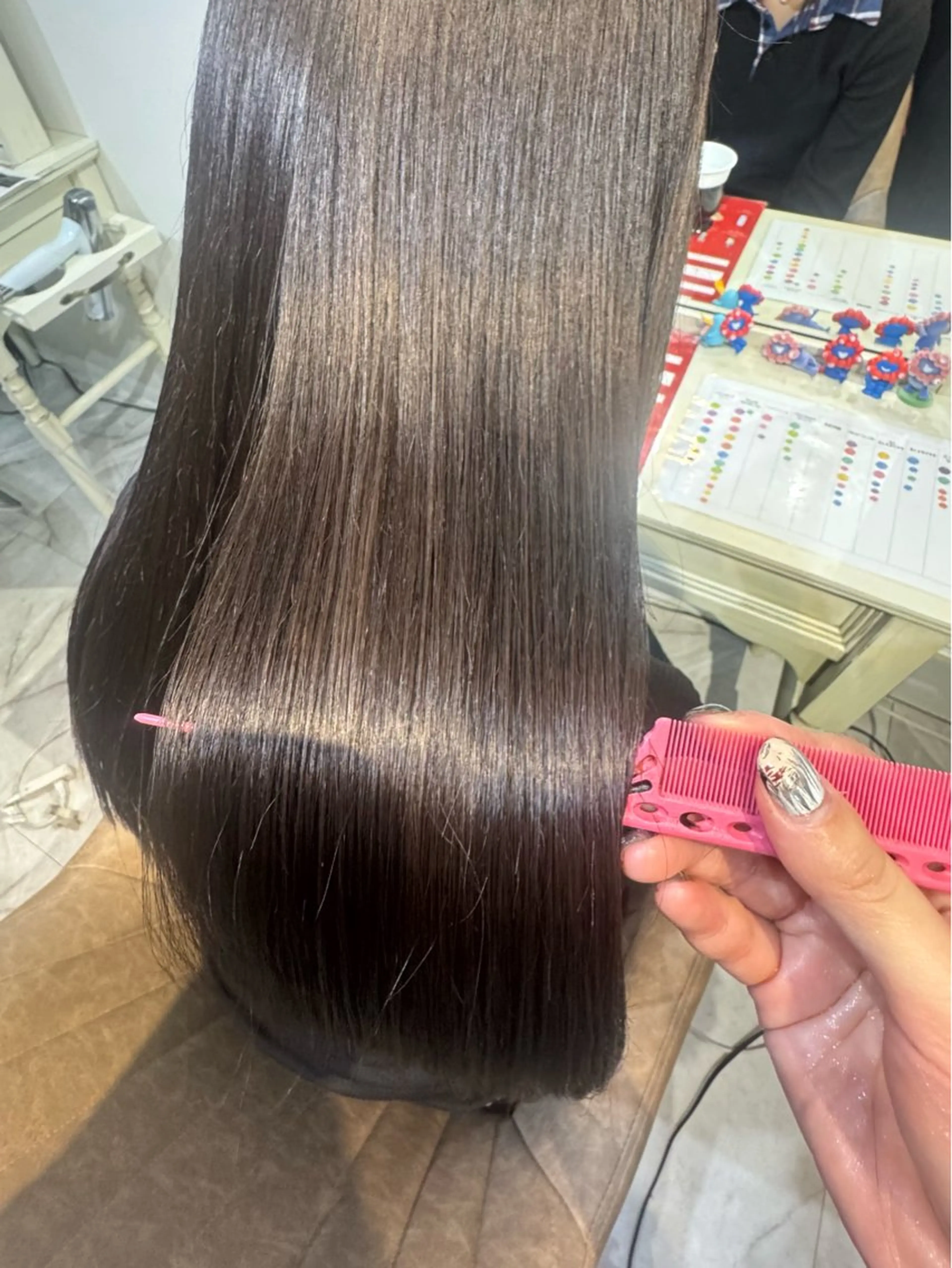 セミロング パーマ 酸性ストレート ストレートパーマ 縮毛矯正 トリートメント Fuu.by lupine所属・3日空きあり 🌟misatoのヘアスタイル
