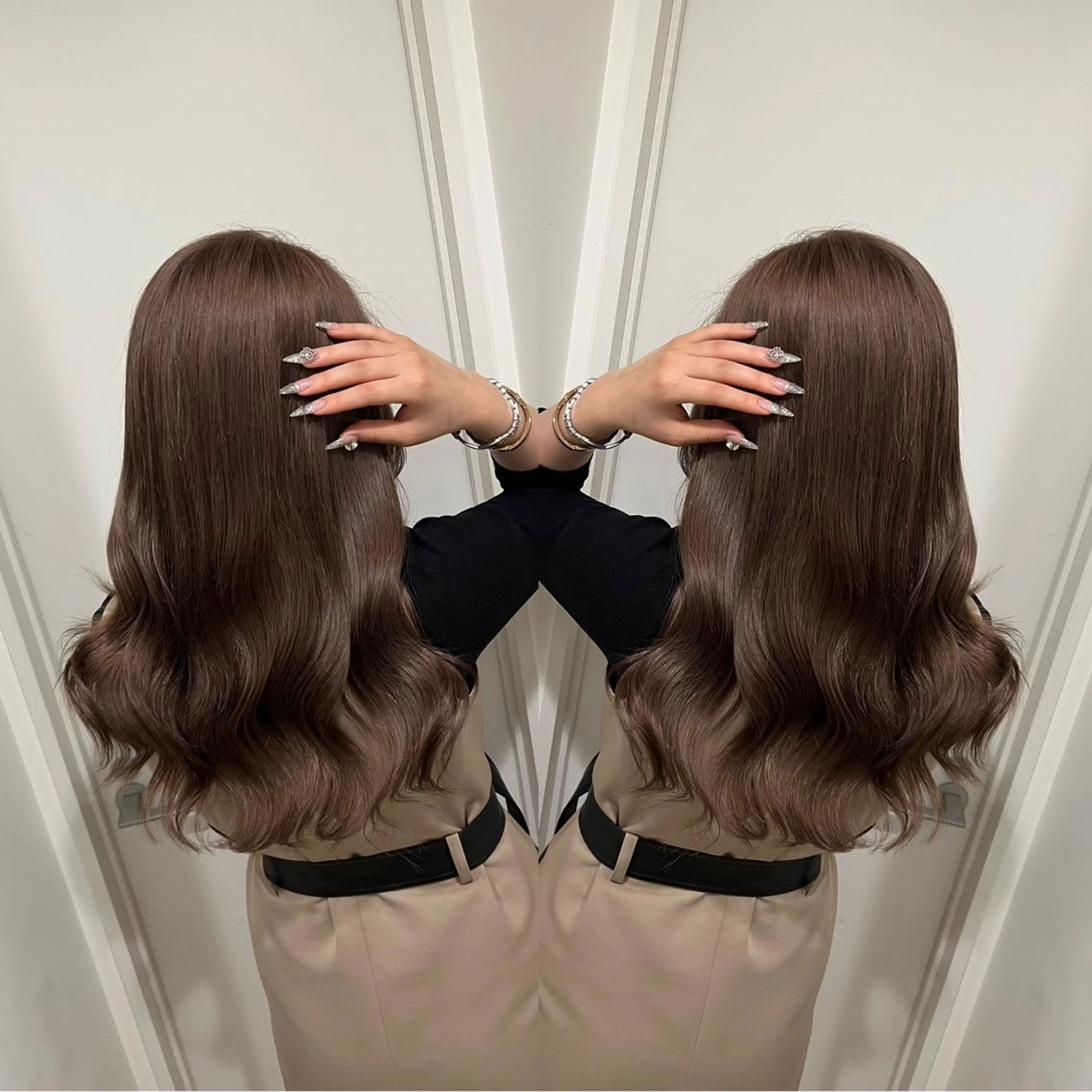 ロング カラー 🔥ハイトーンカラー ギャルNAOKI🔥のヘアスタイル