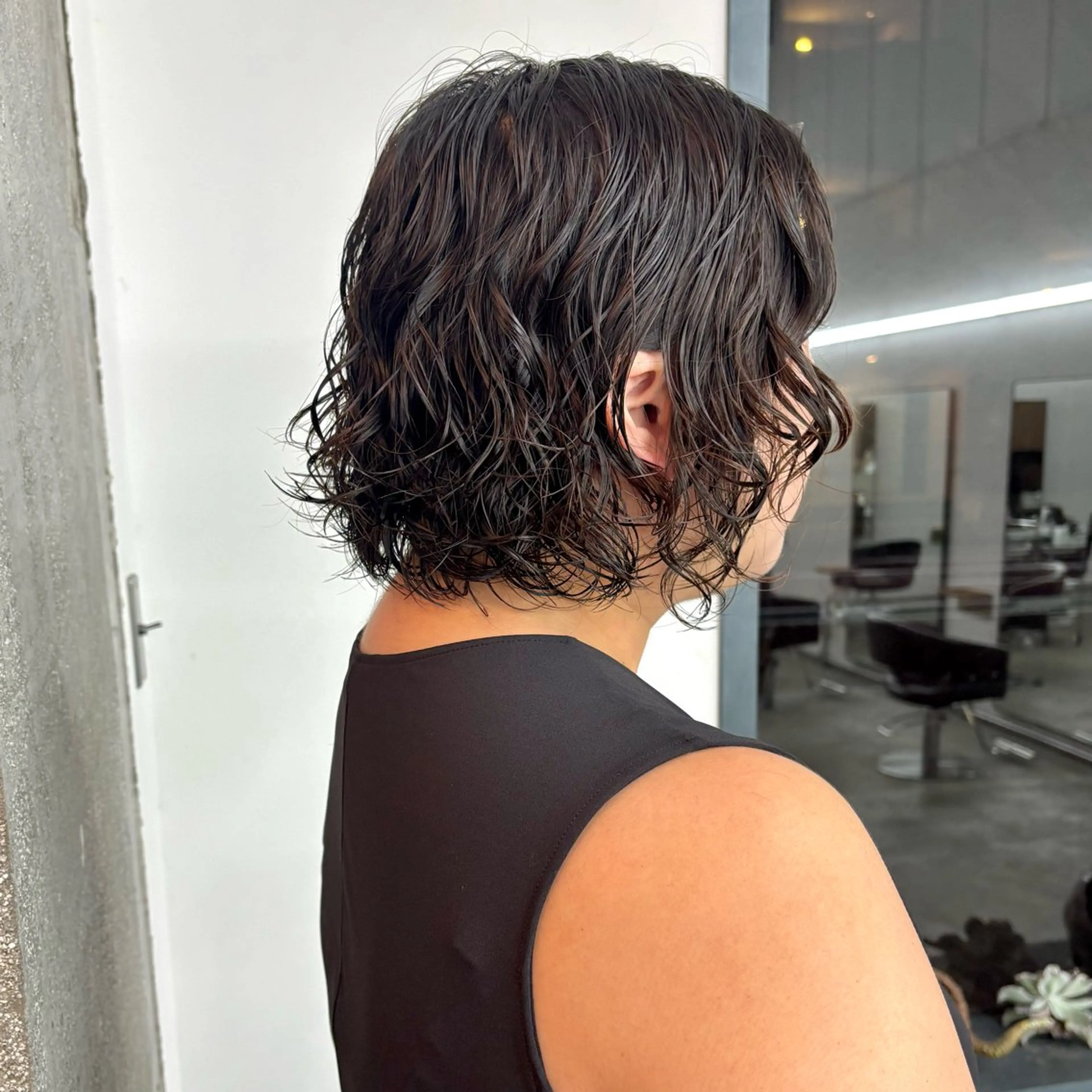 ショート パーマ パーマ/暖色/ボブ イワタテ🇰🇷のヘアスタイル