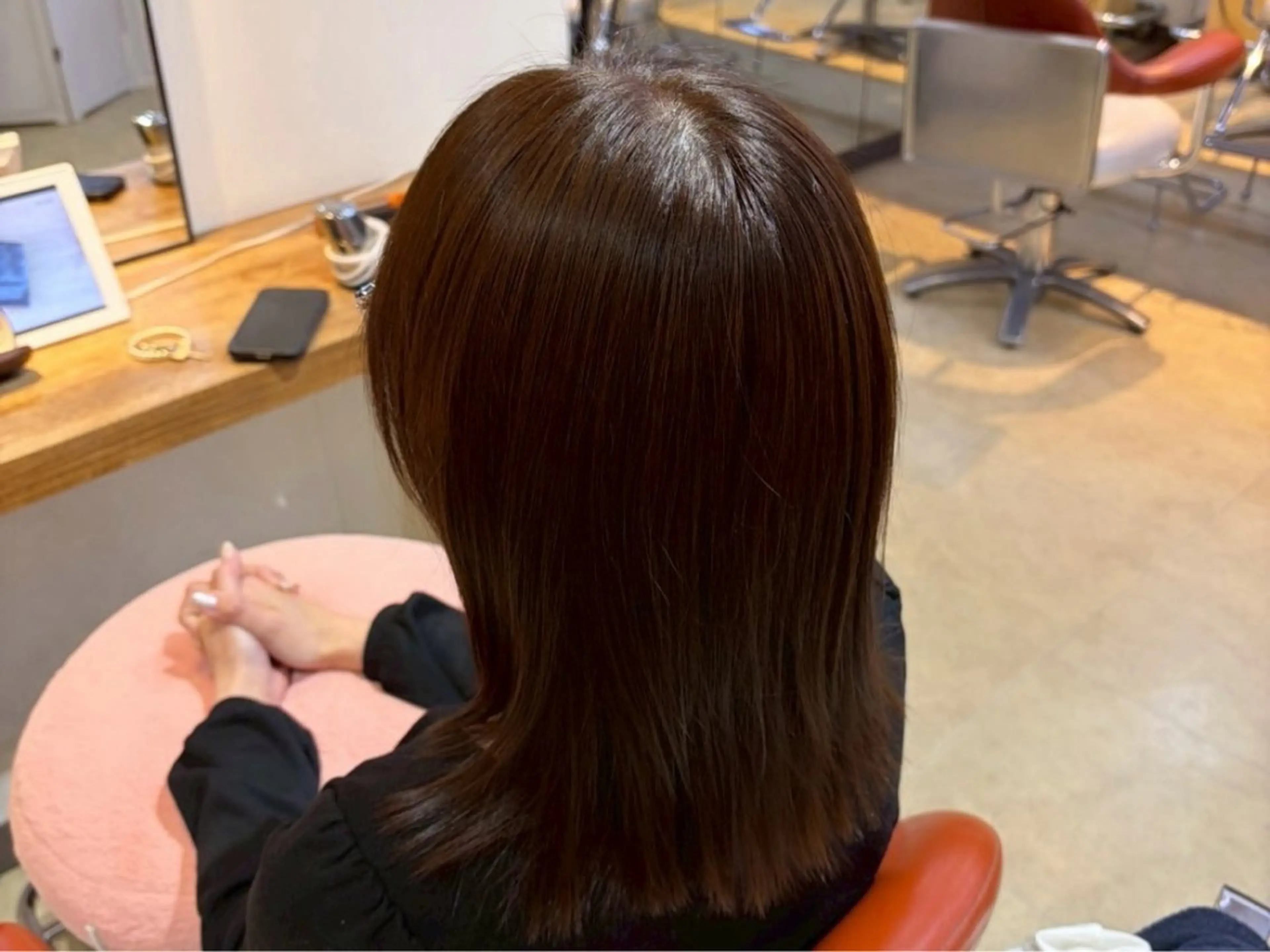 ミディアム カラー ヘアカラー 松本 ひなたのヘアスタイル