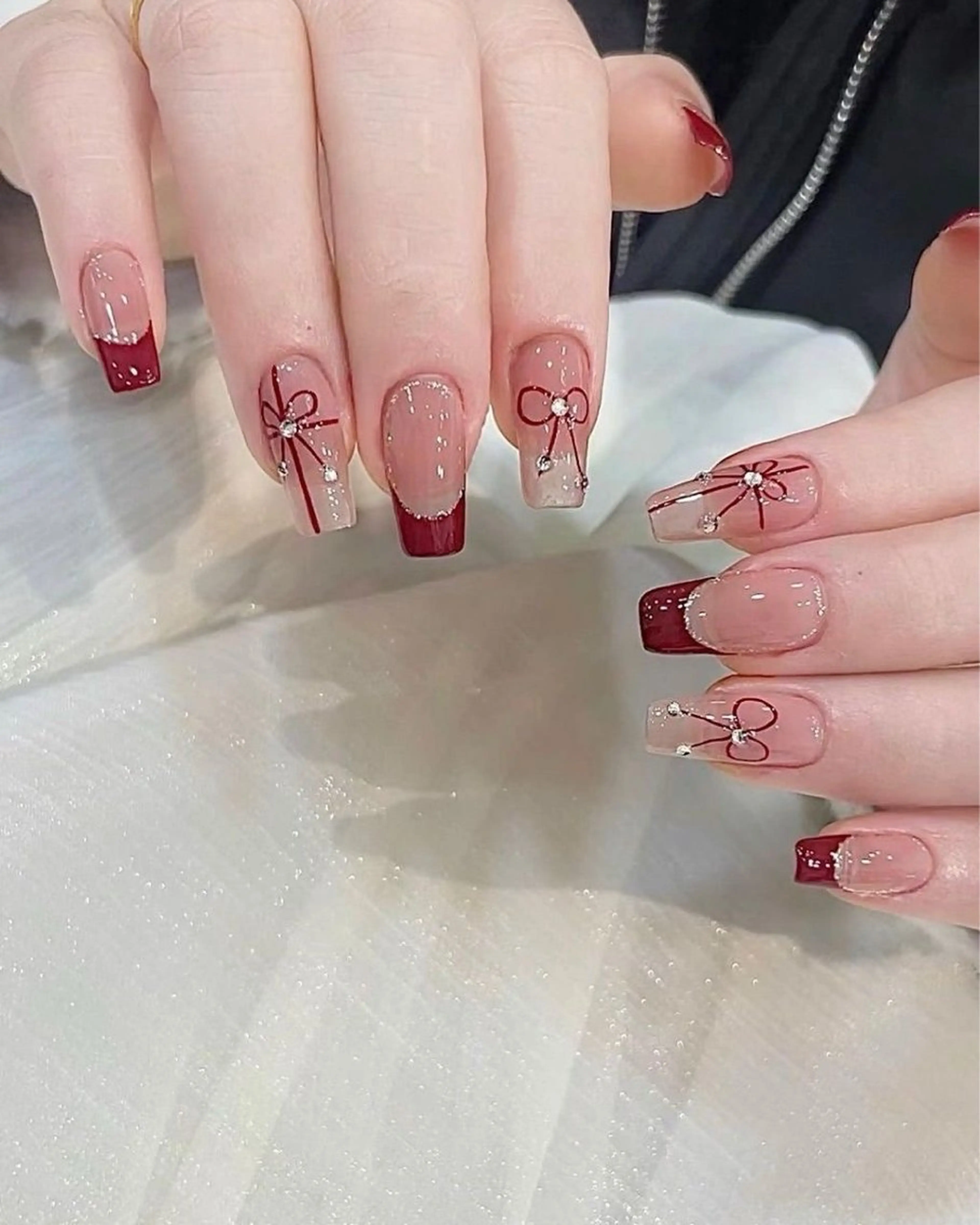 ネイル アートネイル 長さ出し ジェルネイル マグネットネイル ニュアンスネイル Kanao_ CloudyChanのネイルデザイン