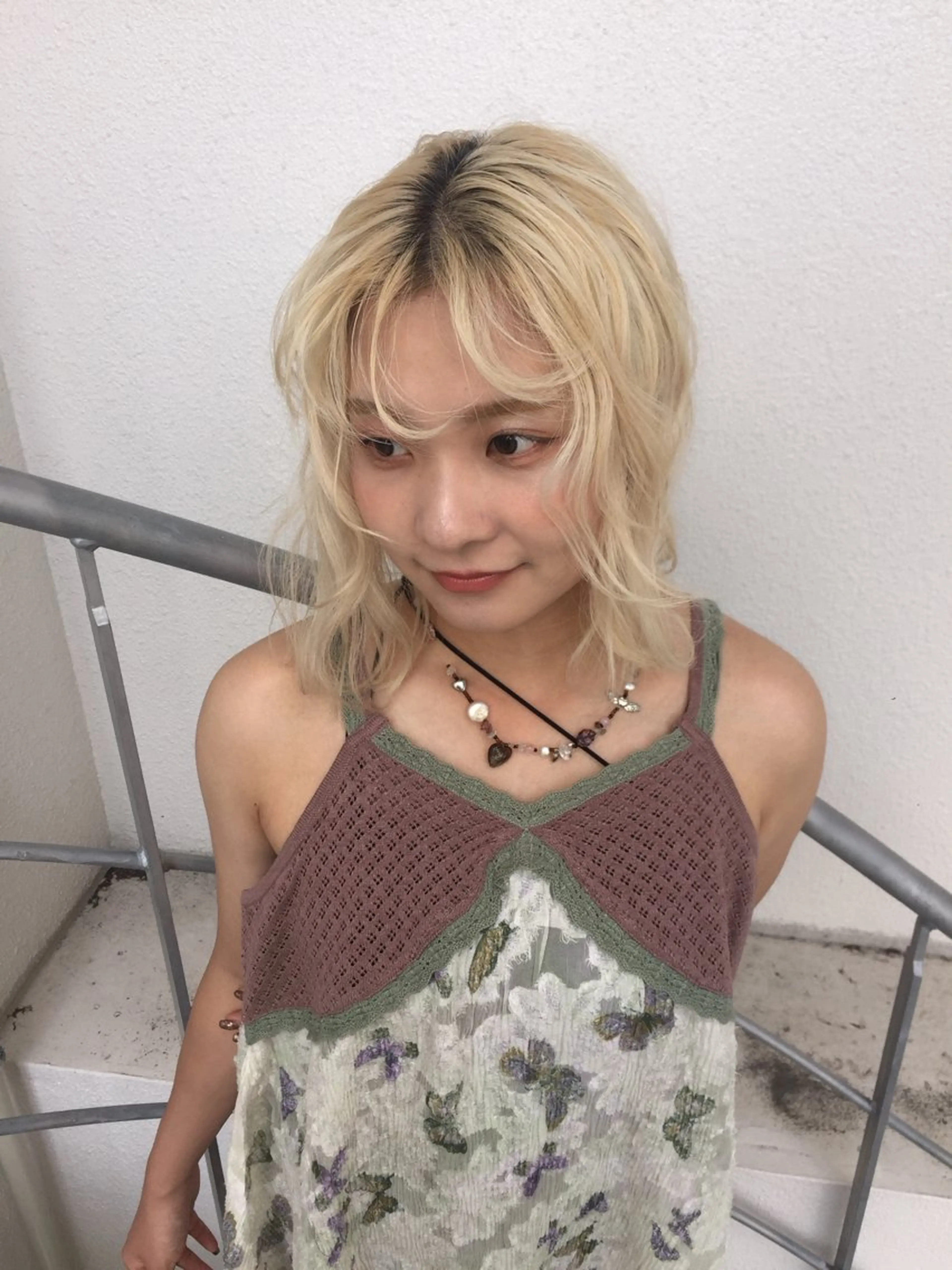 セミロング 小長谷 夕菜のヘアスタイル