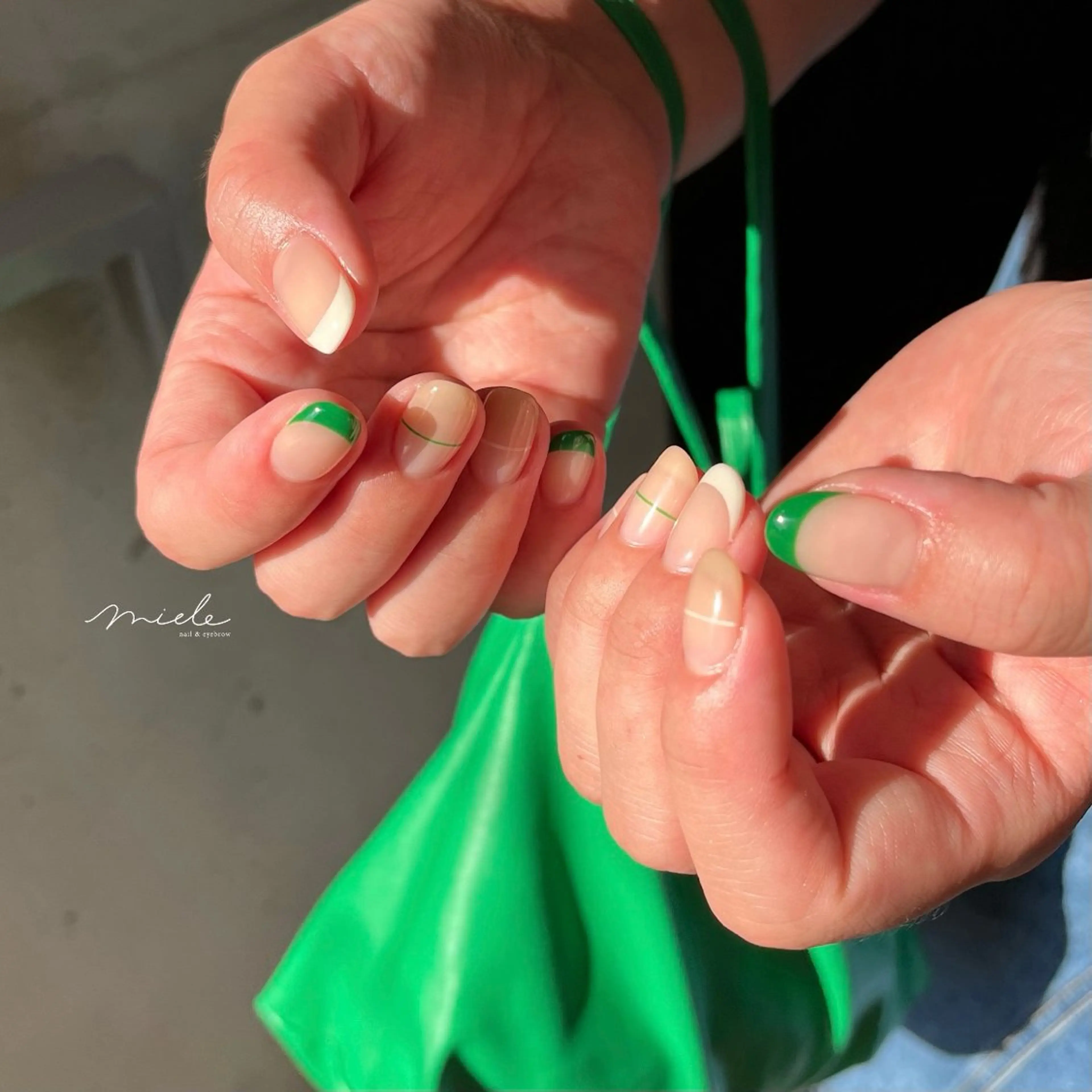 ネイル ハンドネイル miele【ミエレ】 海外シンプルデザインのネイルデザイン