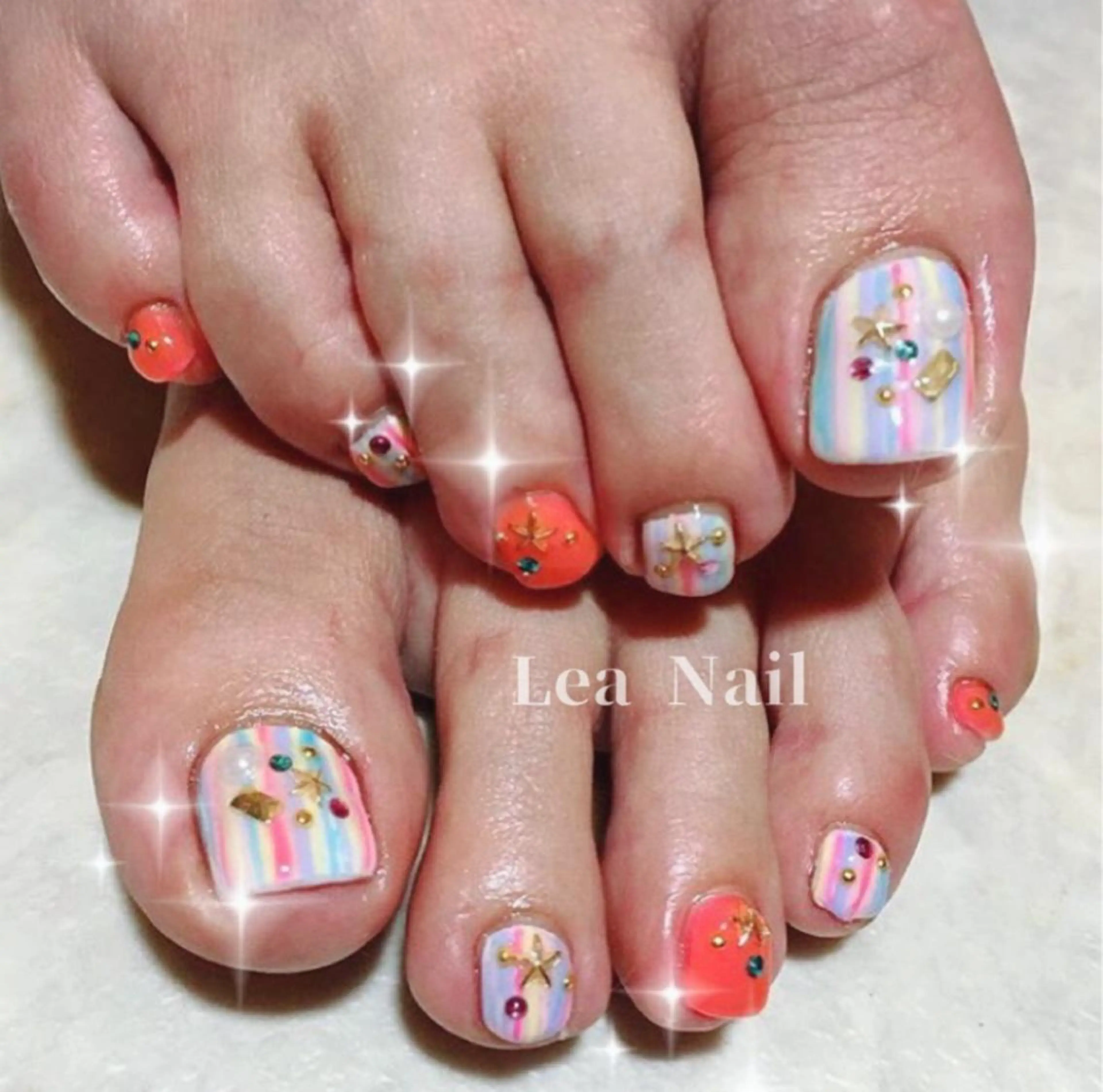 ネイル フットネイル Lea Nailのネイルデザイン