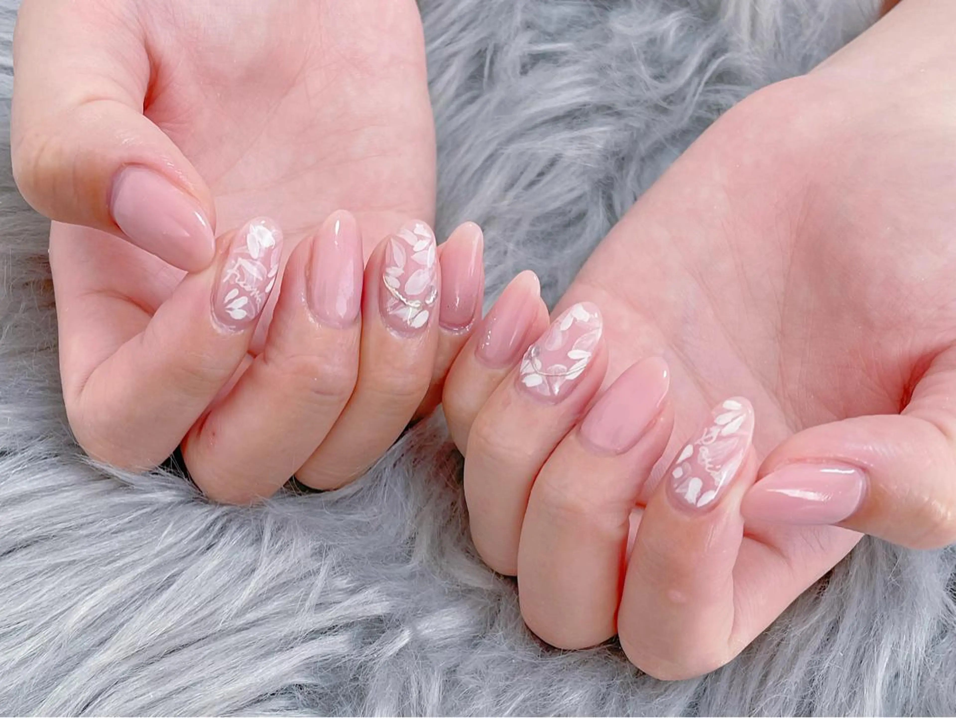 ネイル アートネイル ミラーネイル オフィスネイル シンプルネイル Nina's nailのネイルデザイン