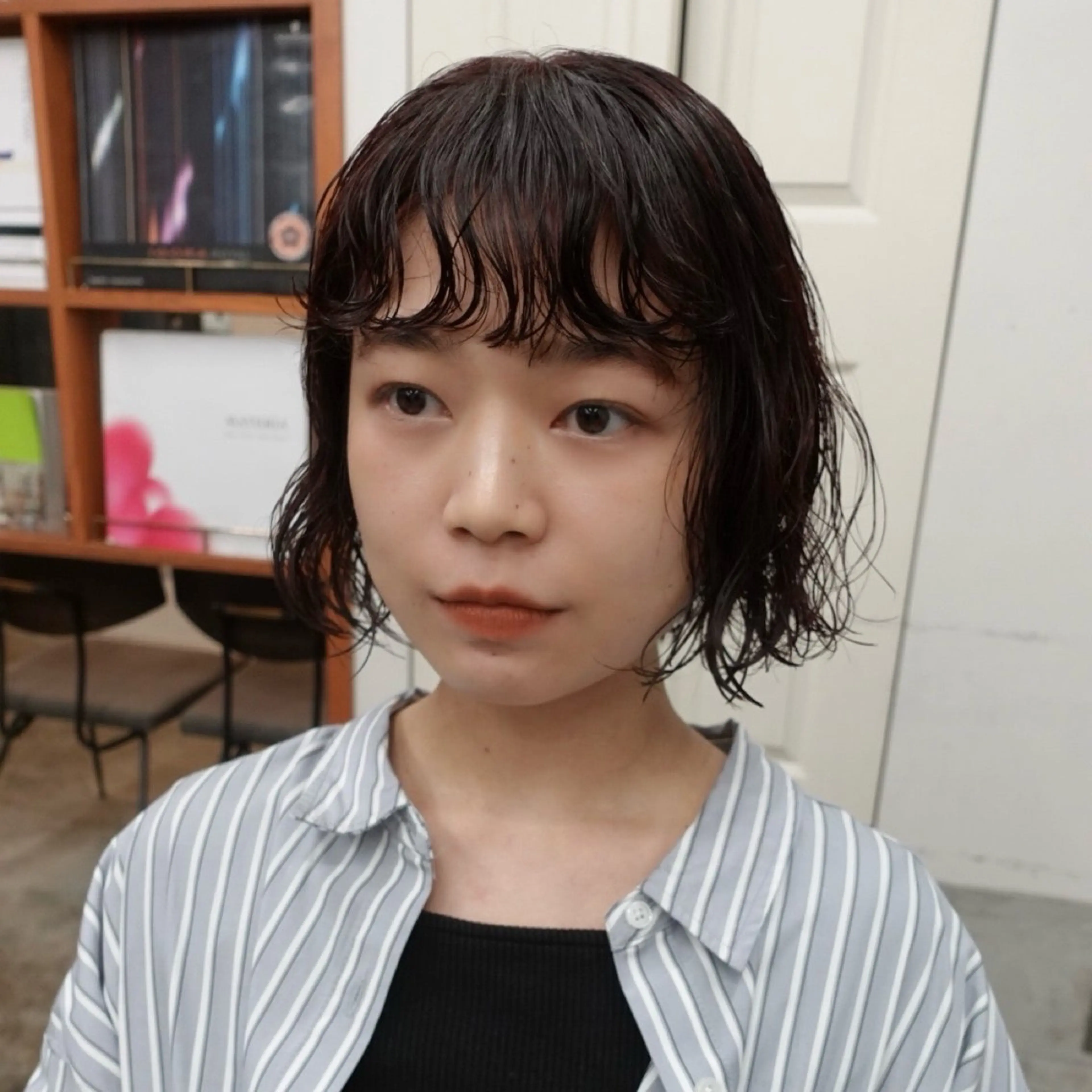 ショート カラー パーマ カット ヘアカラー パーマ 🌐サトウ リョウ🌐のヘアスタイル