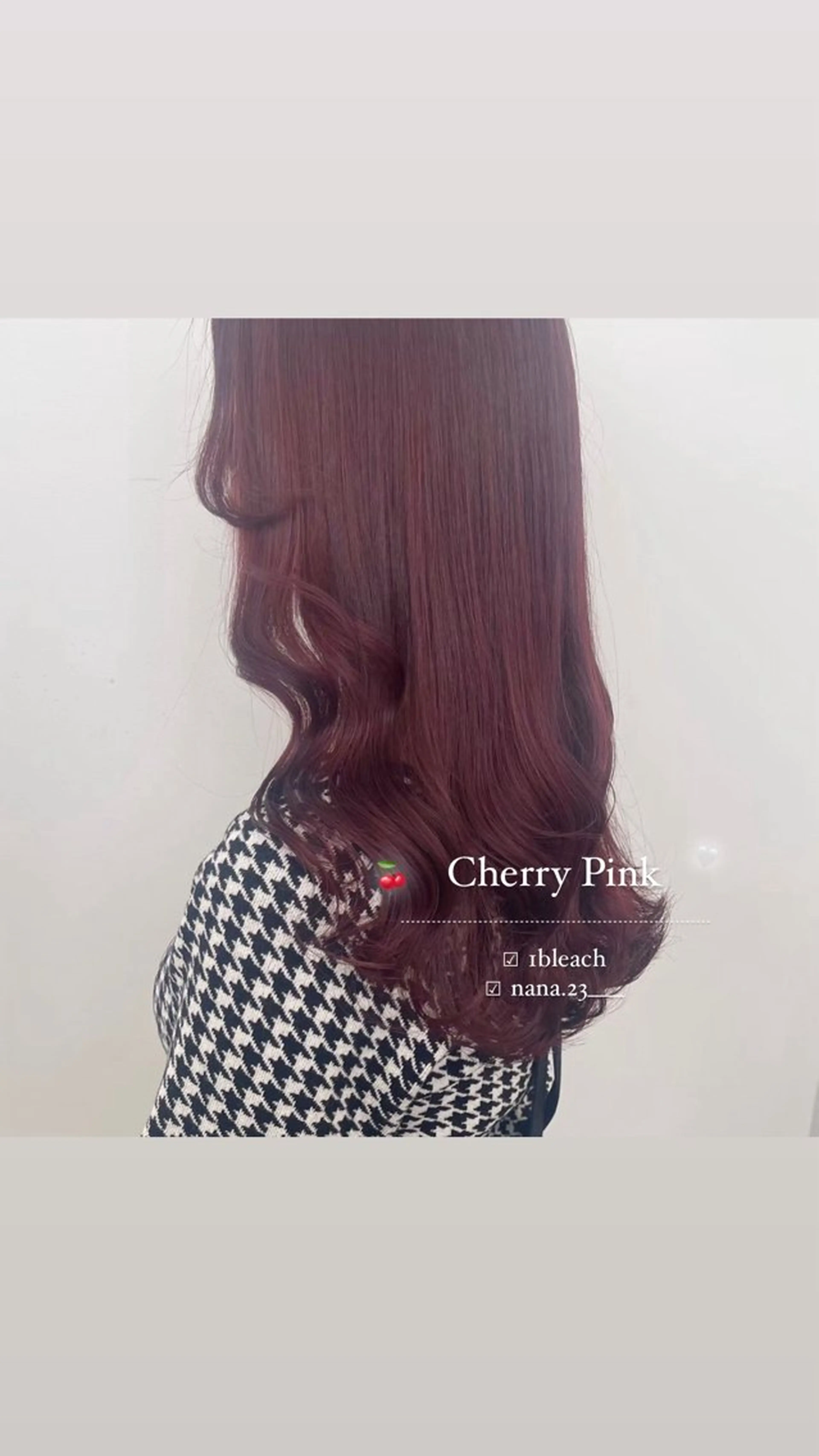 ロング カラー ブリーチ ピンクカラー ParveMix￤ 出石 菜々🥂のヘアスタイル