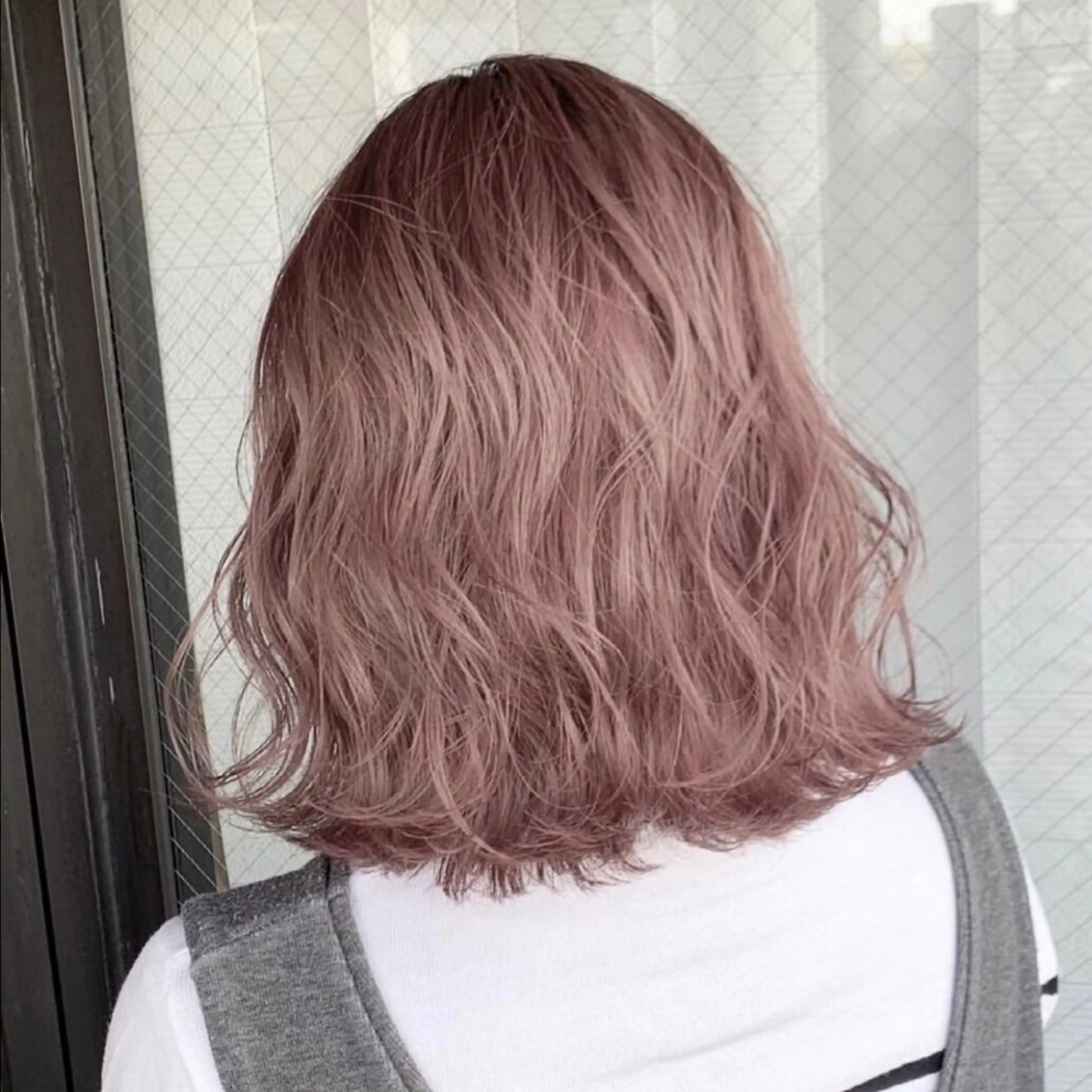 ミディアム カラー パーマ 江坂エリア最安値◎ ブリーチ*土田のヘアスタイル