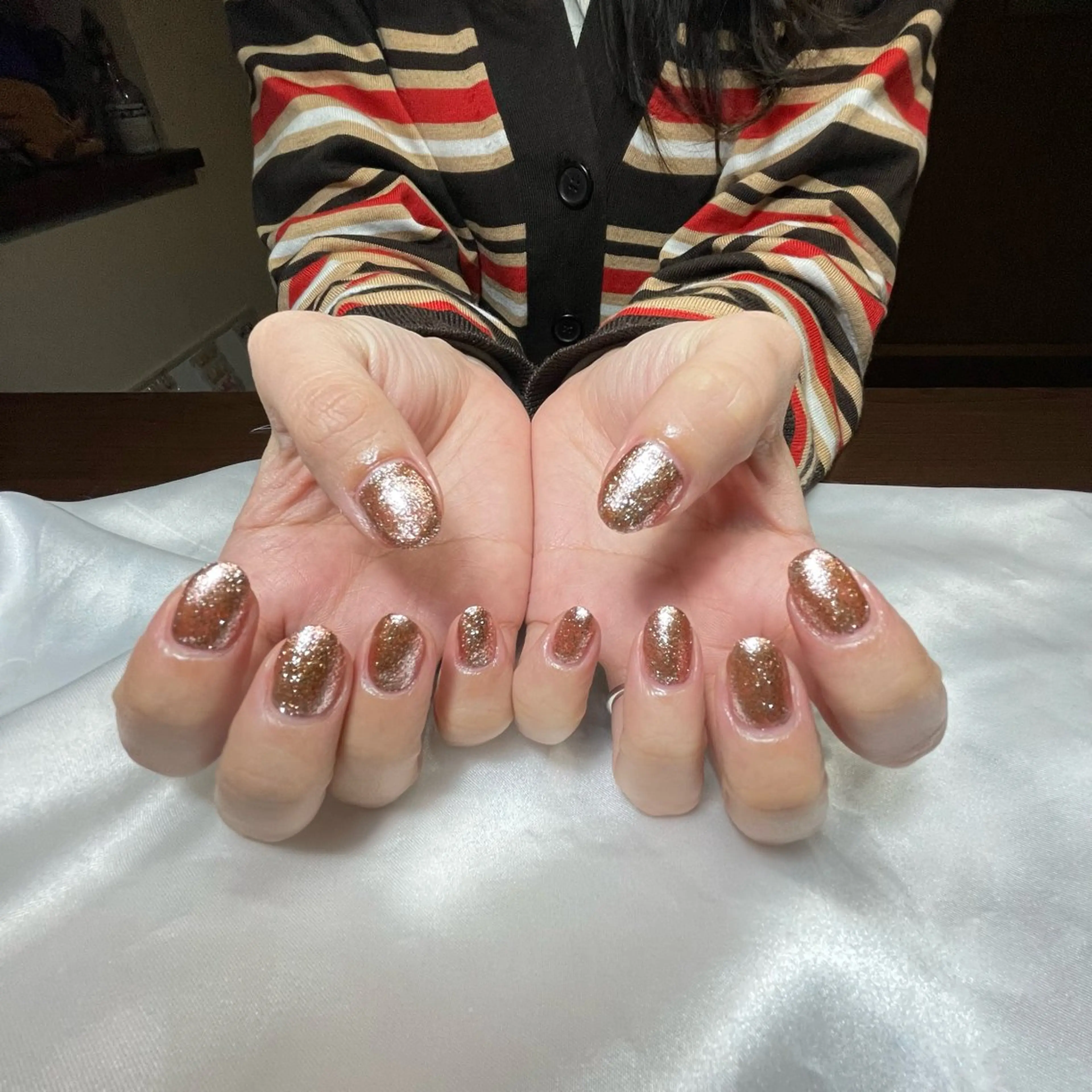 ネイル ラメ(グリッター) ワンカラーネイル WATANABE MAYUMIのネイルデザイン
