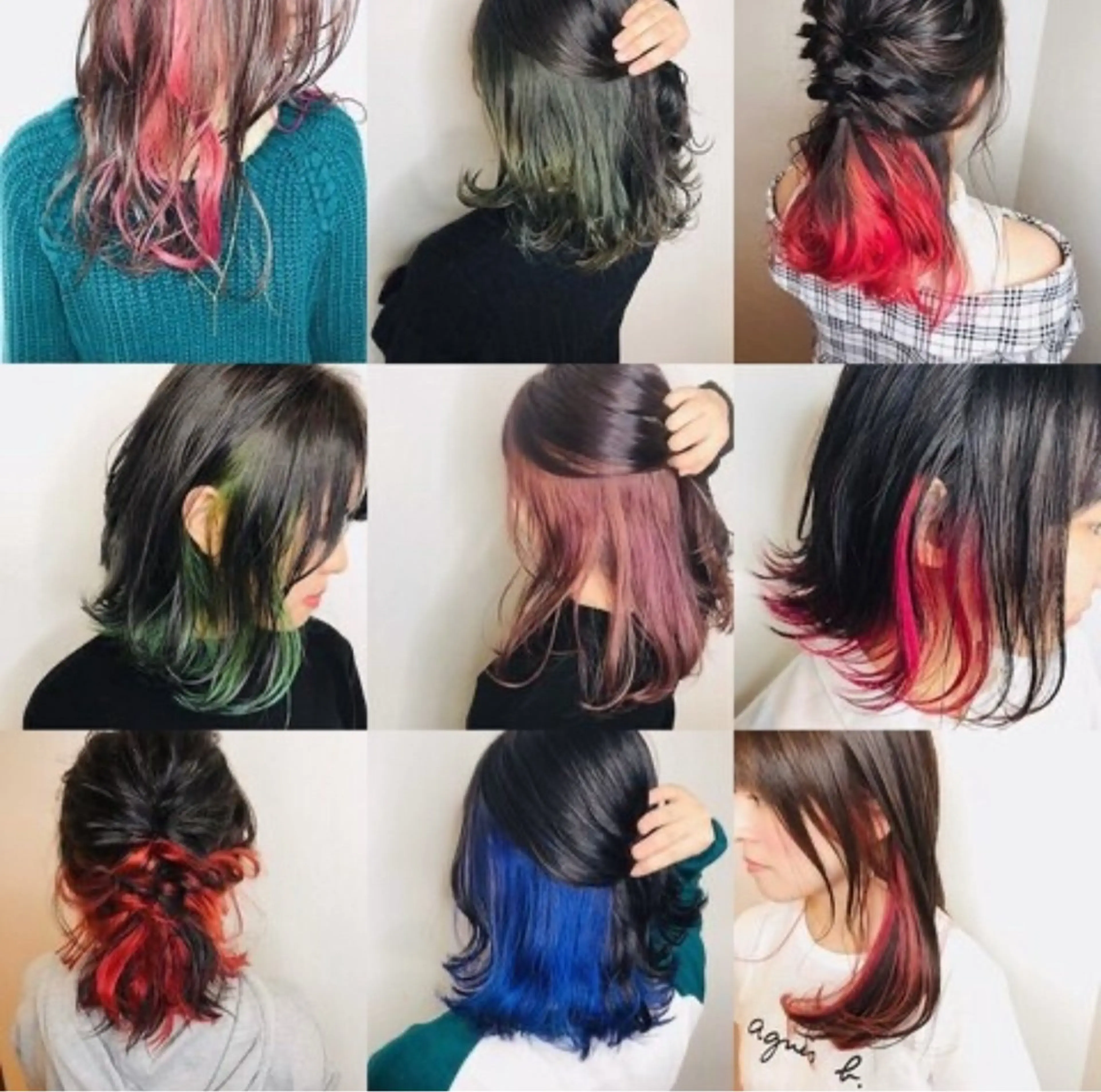 カラー ブリーチ インナーカラー ヘアカラー suzu🍒 luxbeのヘアスタイル