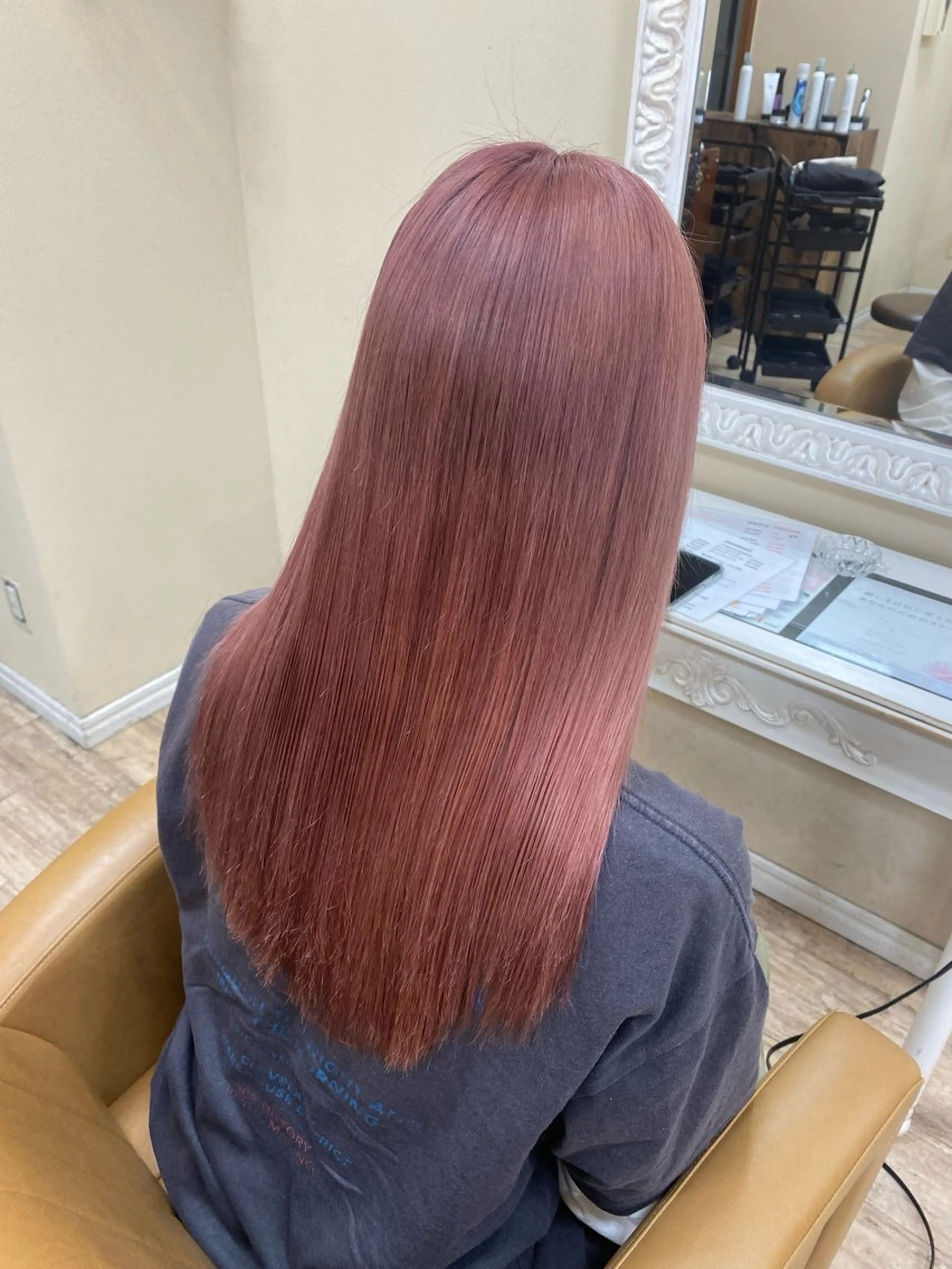 セミロング ヘアカラー トリートメント 髪質改善カラーエステ 🫧 / 齋藤 朱夏のヘアスタイル