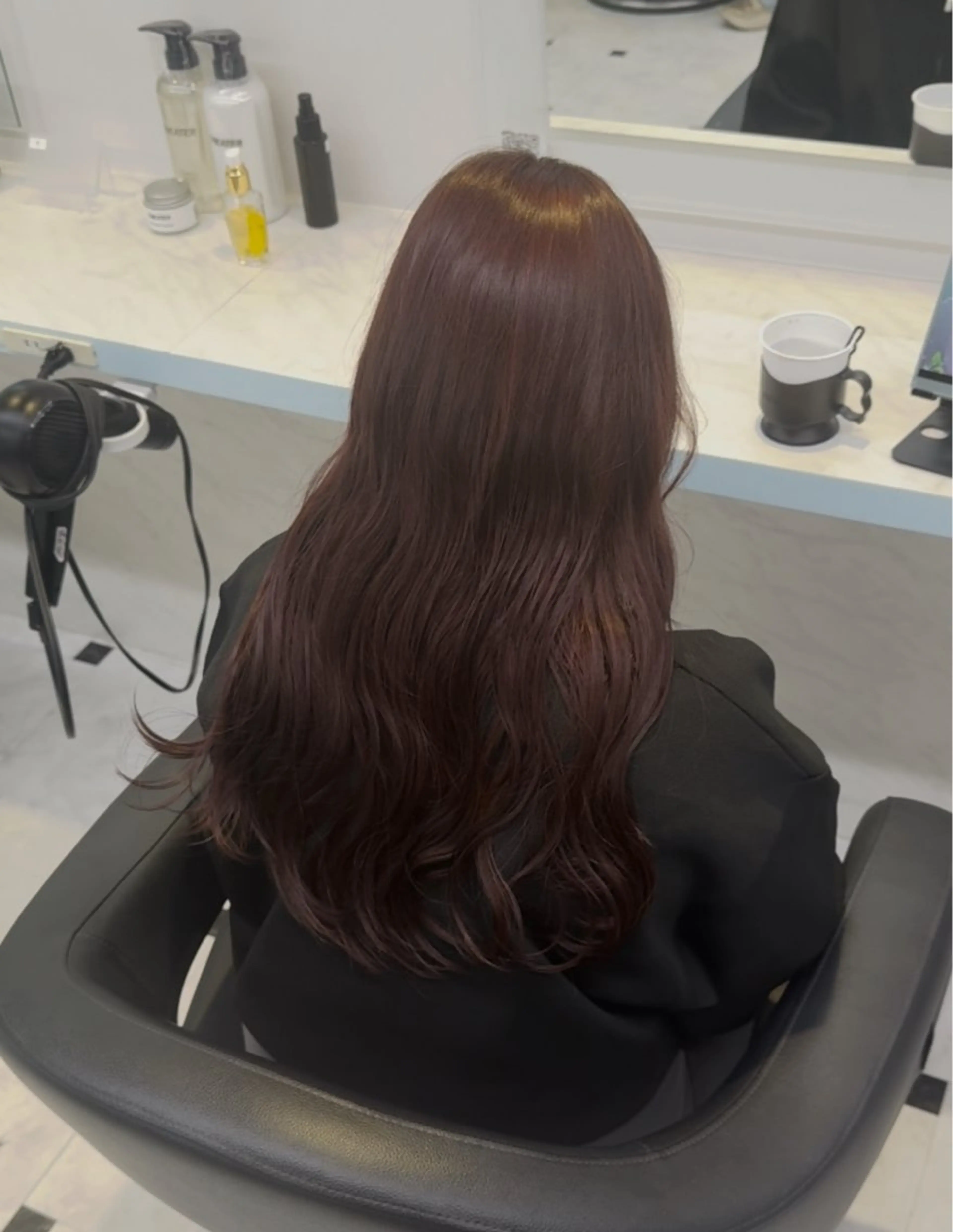 カラー ヘアカラー トリートメント ヘアセット NANA💓韓国ヘア /レイヤー/暖色💓のヘアスタイル