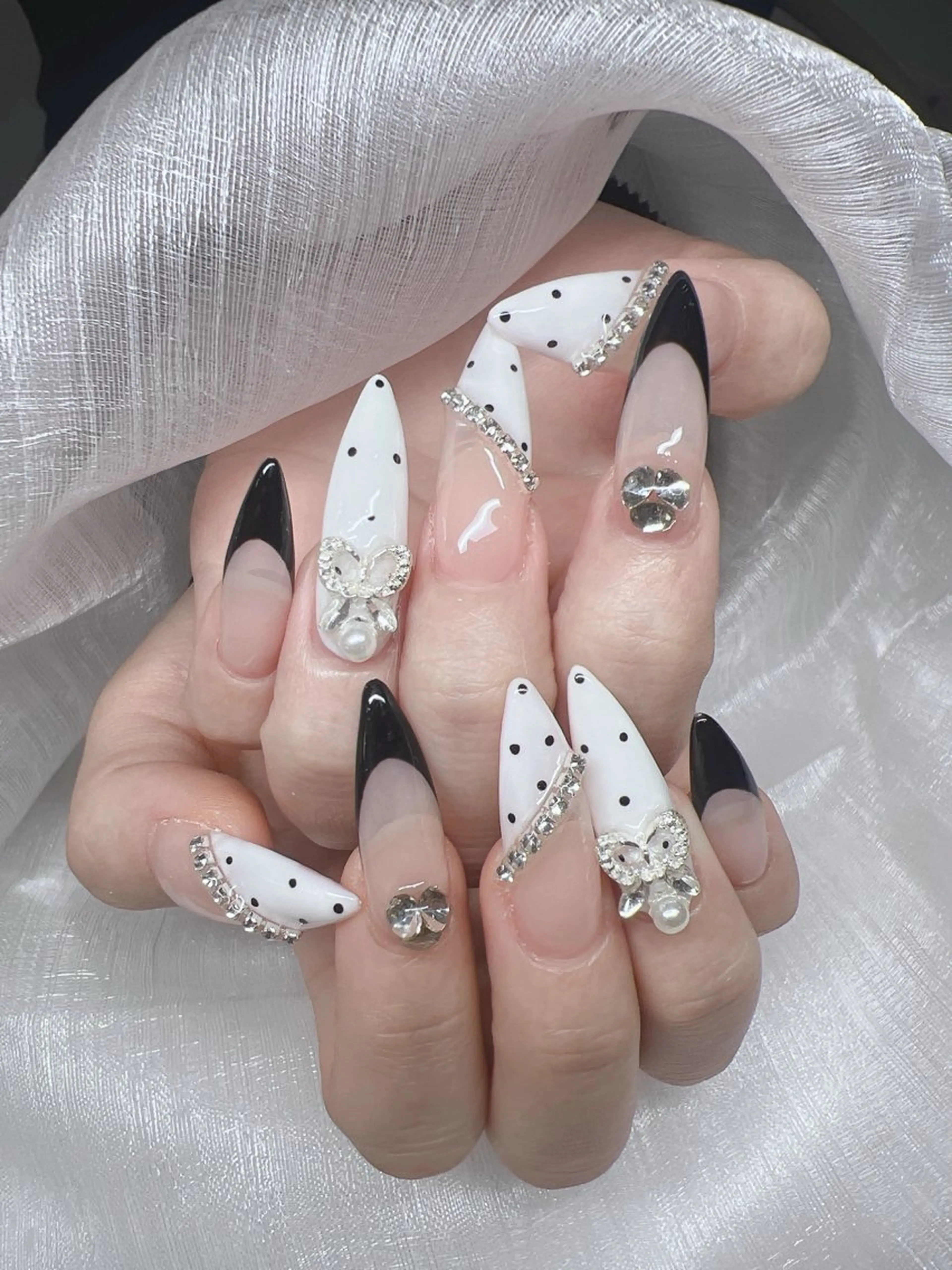 ネイル ハンドネイル Lee Nails チップ長さだし専門店のネイルデザイン