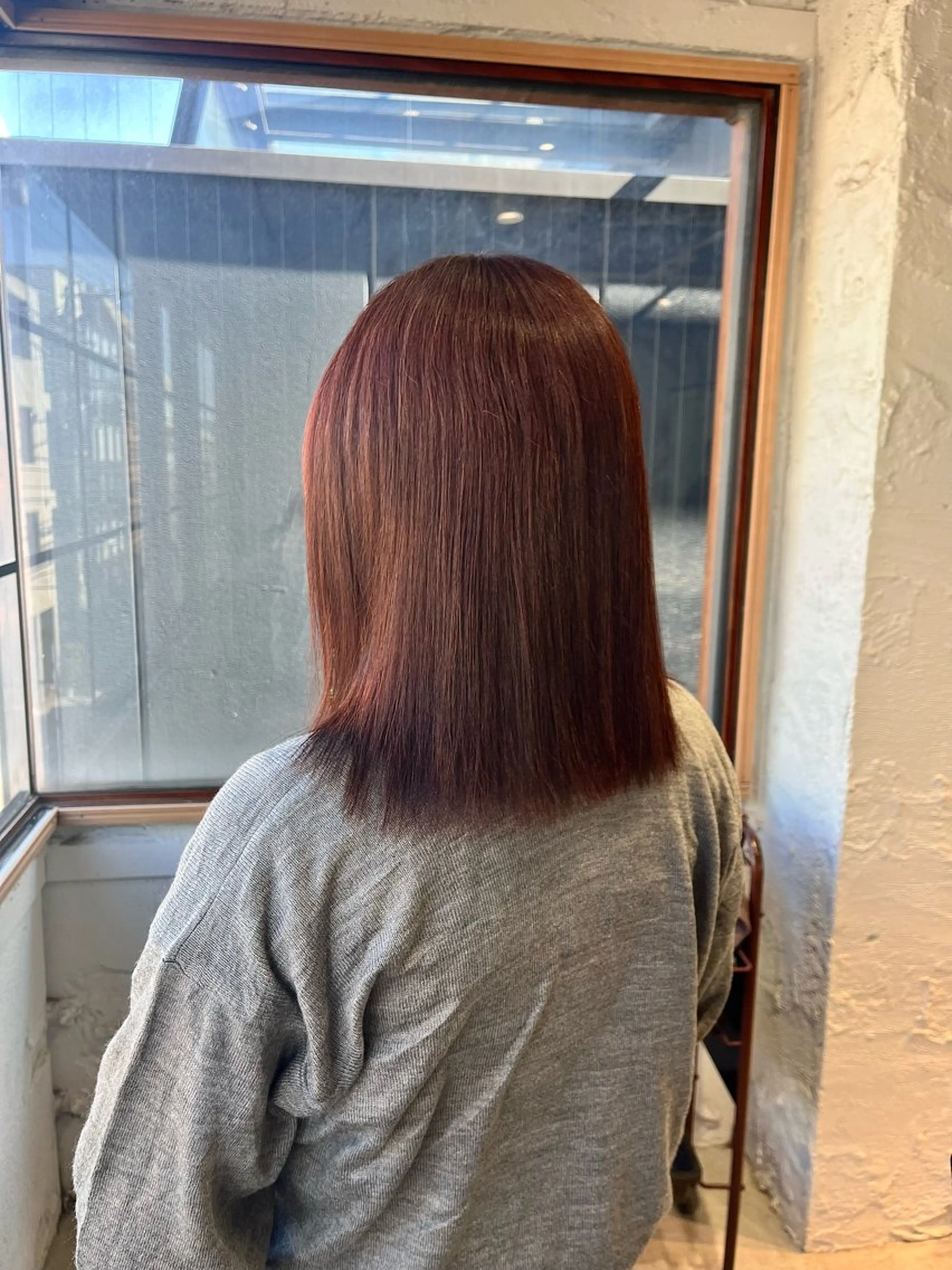 ミディアム カラー ブリーチ ブリーチなしカラー カットモデル募集/ 石川絢佳🍓⸝⸝꙳のヘアスタイル