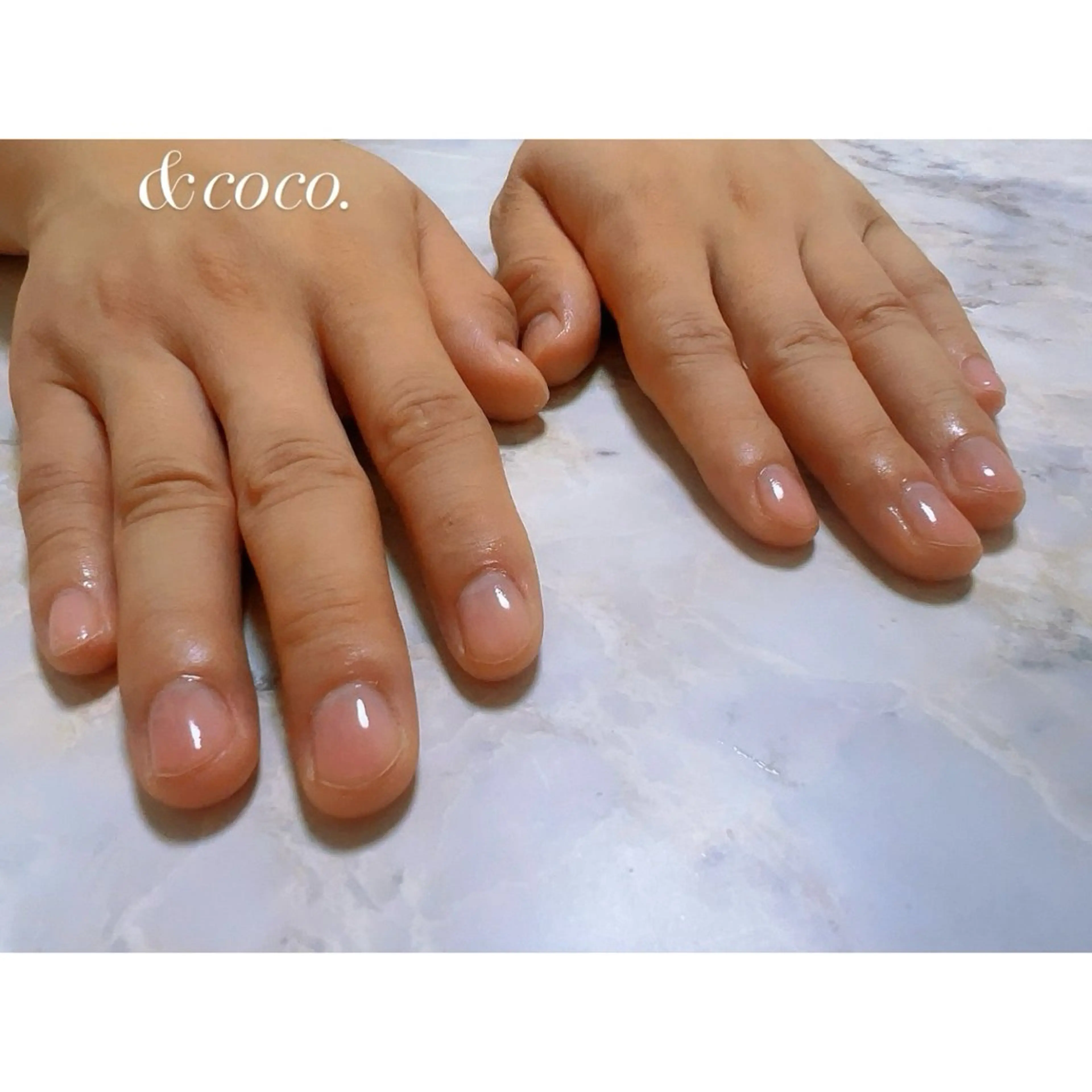 ネイル クリアネイル ハンドネイル ハンドケア ＆ coco.のネイルデザイン