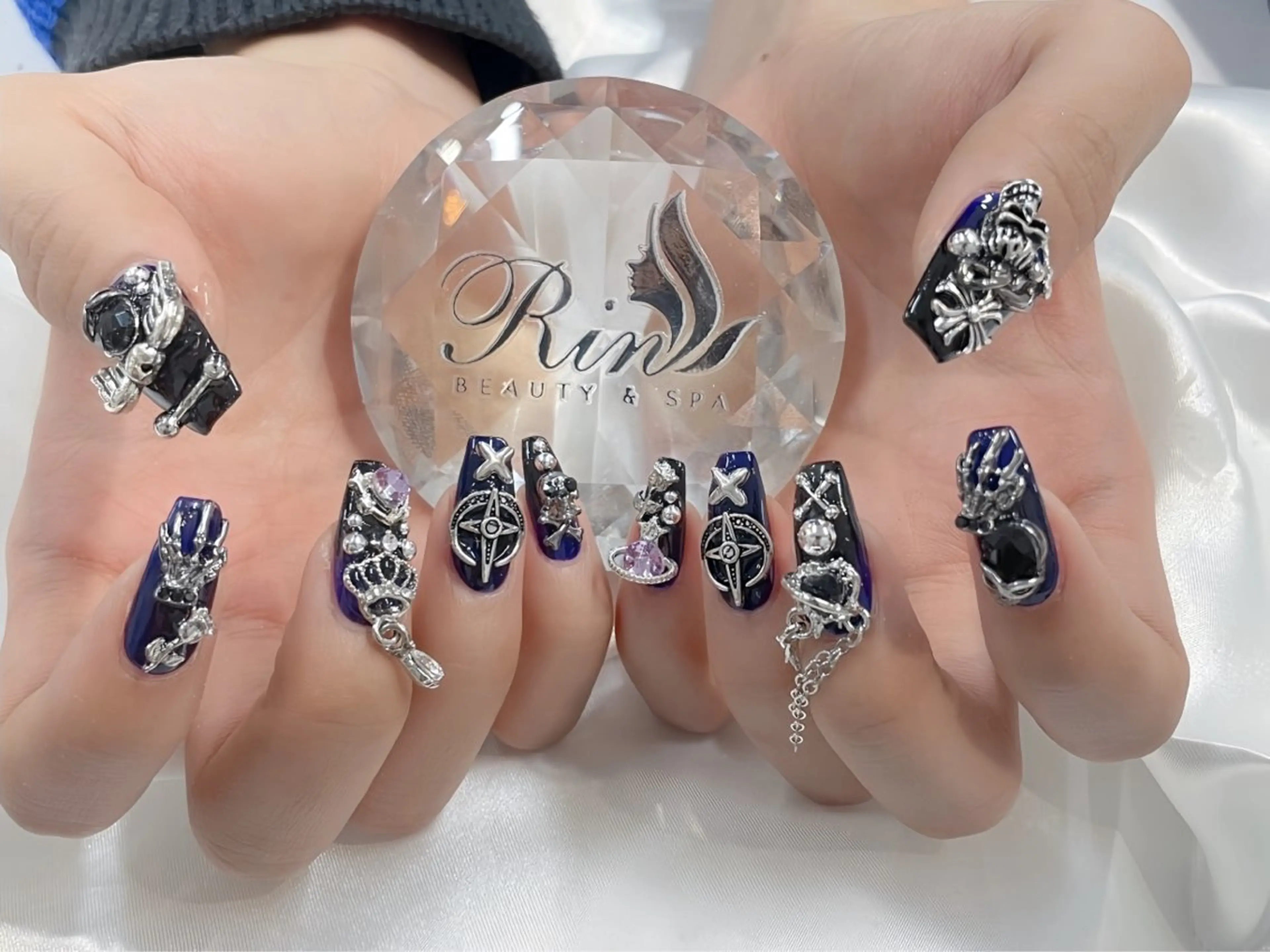 ネイル アートネイル ロングネイル ニュアンスネイル スカルプネイル ネイルチップ ハンドネイル Rin Nail 新大久保店のネイルデザイン