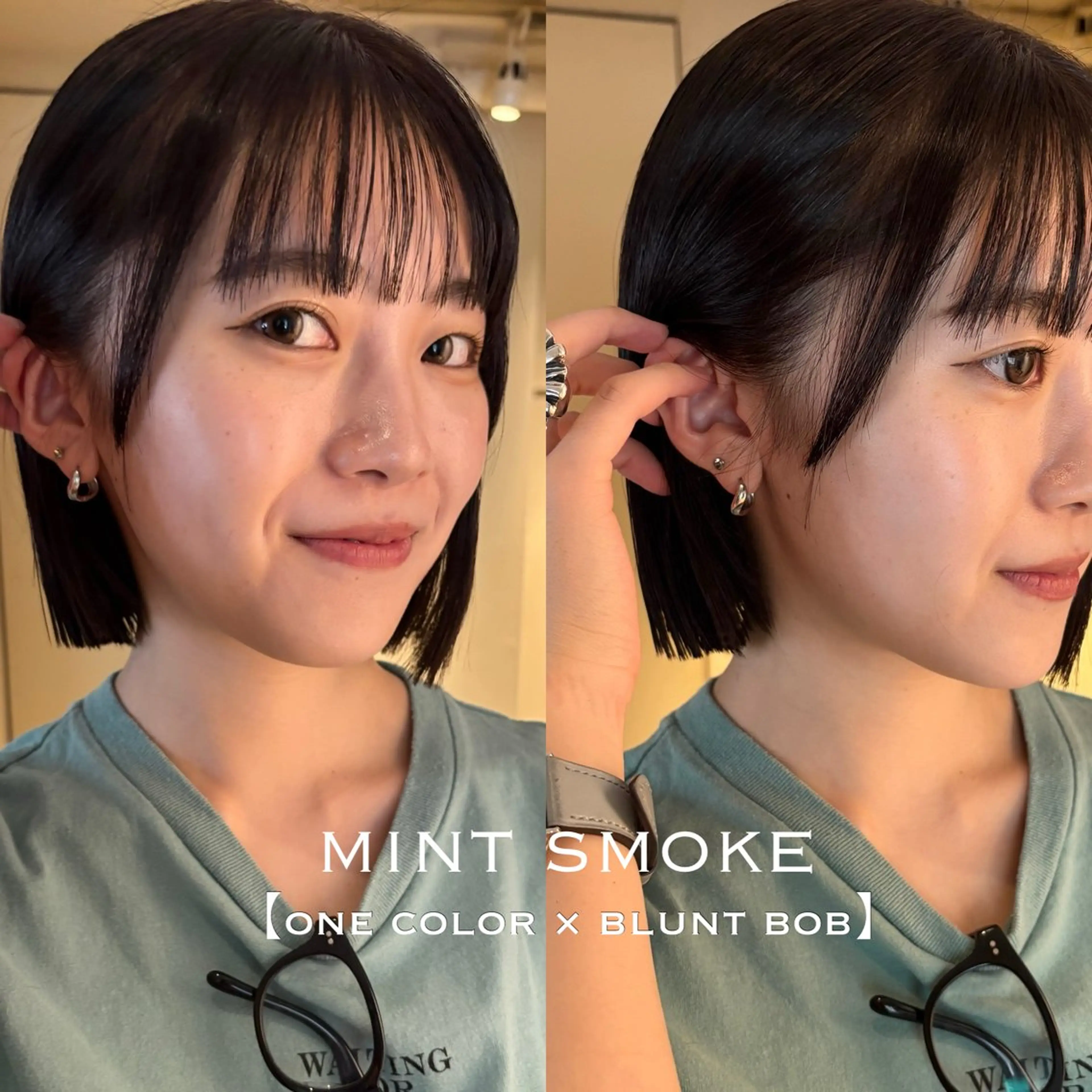 ミディアム カラー カット ヘアカラー ⌇🌹透明感カラー 🌹ᴍᴇɢᴜᴍɪ ⌇のヘアスタイル