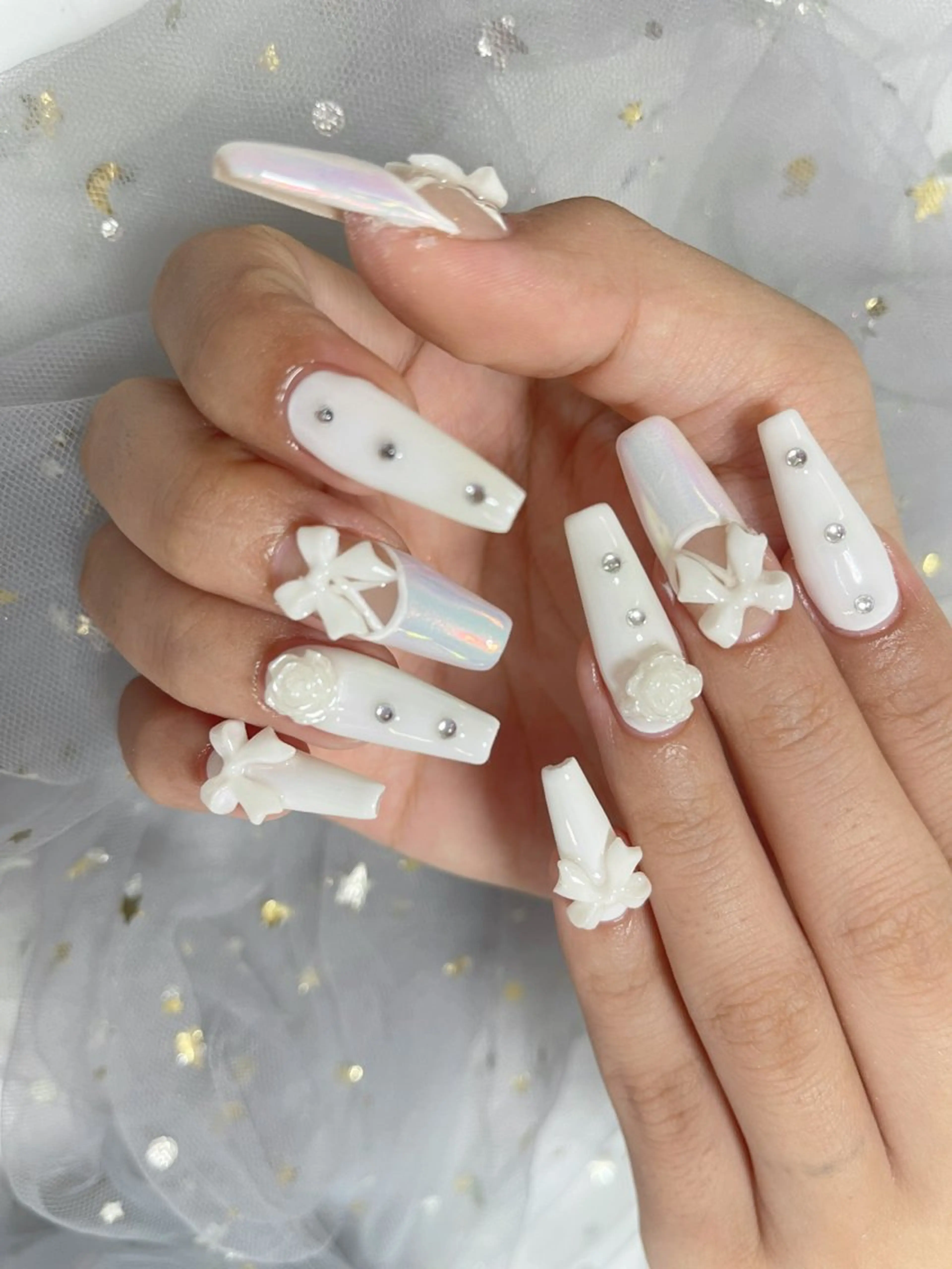 ネイル ハンドネイル 🎀ネイルサロン エクラYUI🎀のネイルデザイン