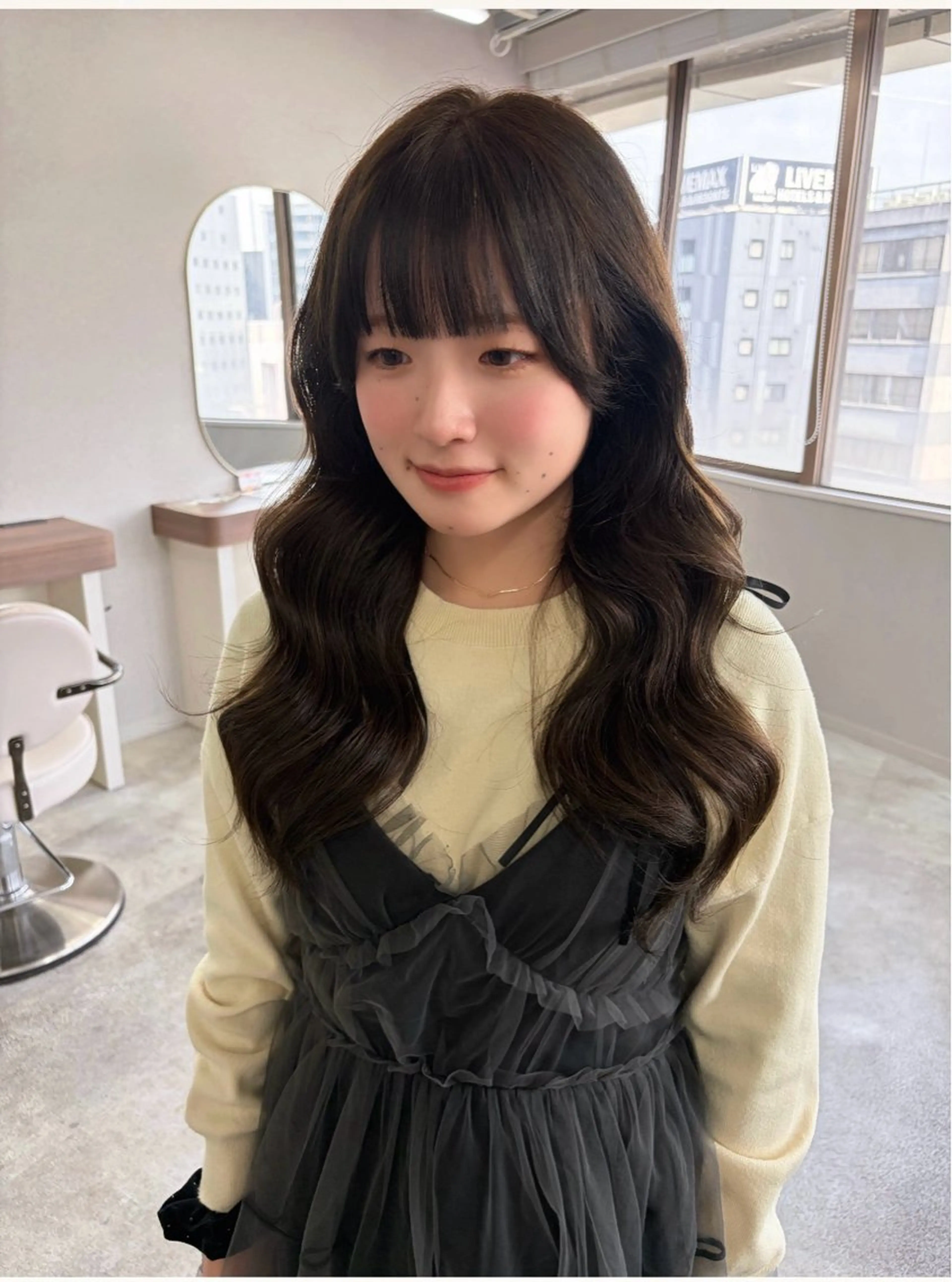 ロング カラー ブリーチ ボルドーカラー ブラウンカラー 透明感カラー レッドカラー カット ヘアカラー saya🍀/透明感 カラー/ヘアセットのヘアスタイル