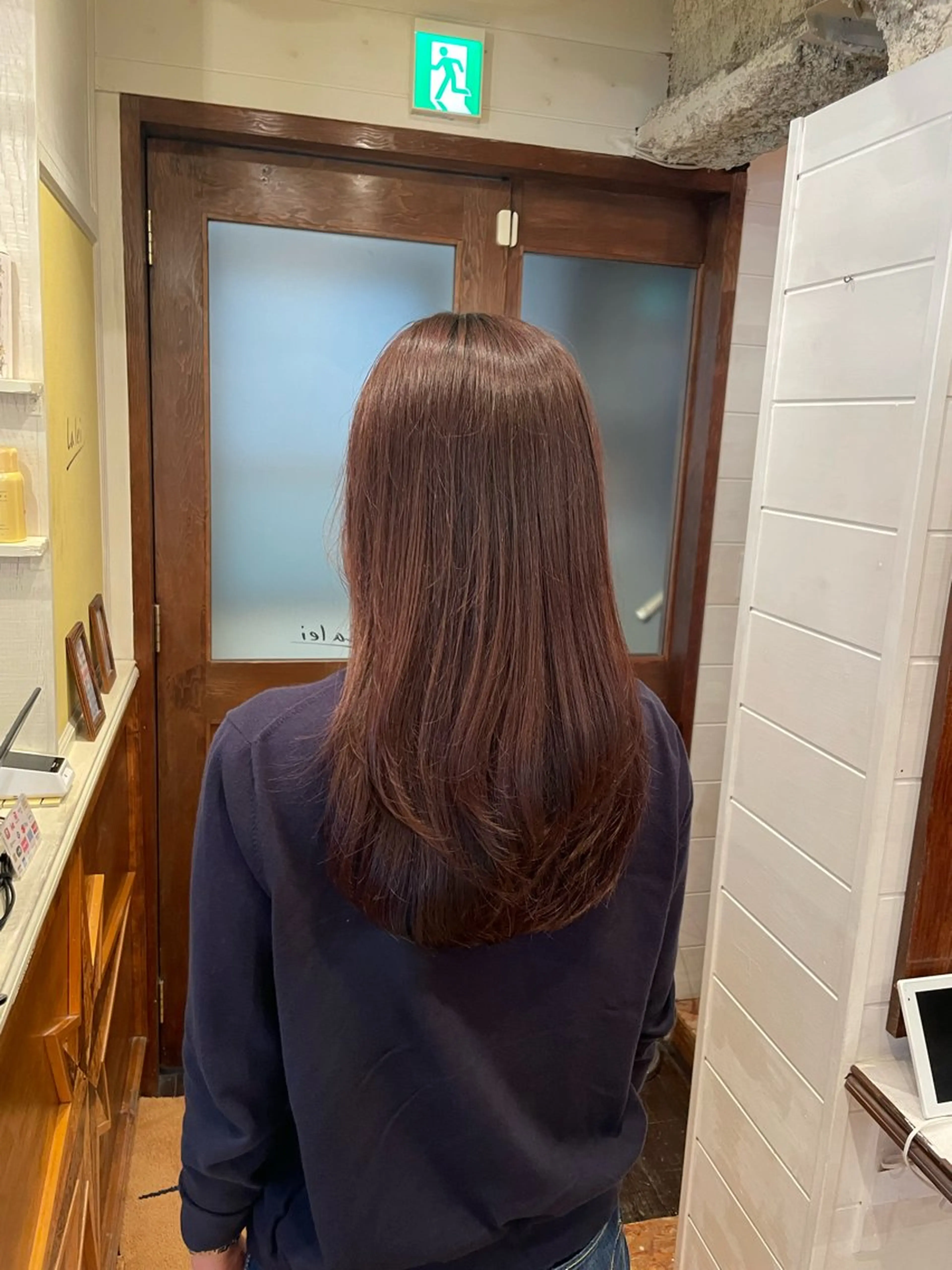 ロング ボブ/縮毛矯正/レイ ヤー♡Natsukiのヘアスタイル